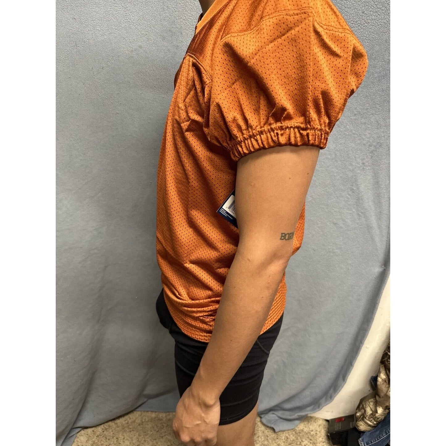 Champro Adult Audible Football Game Jersey TEXAS ORANGE MD