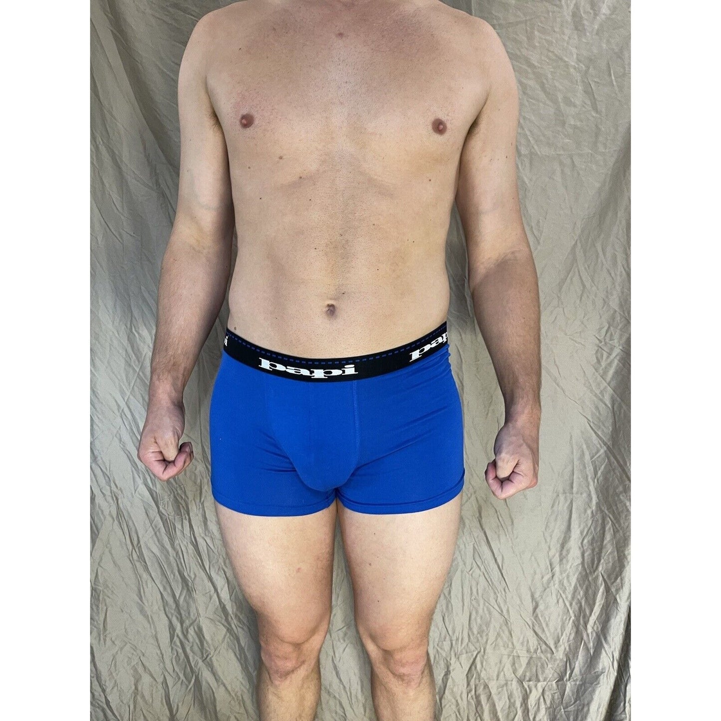 men's papi small blue trunk style boxer brief