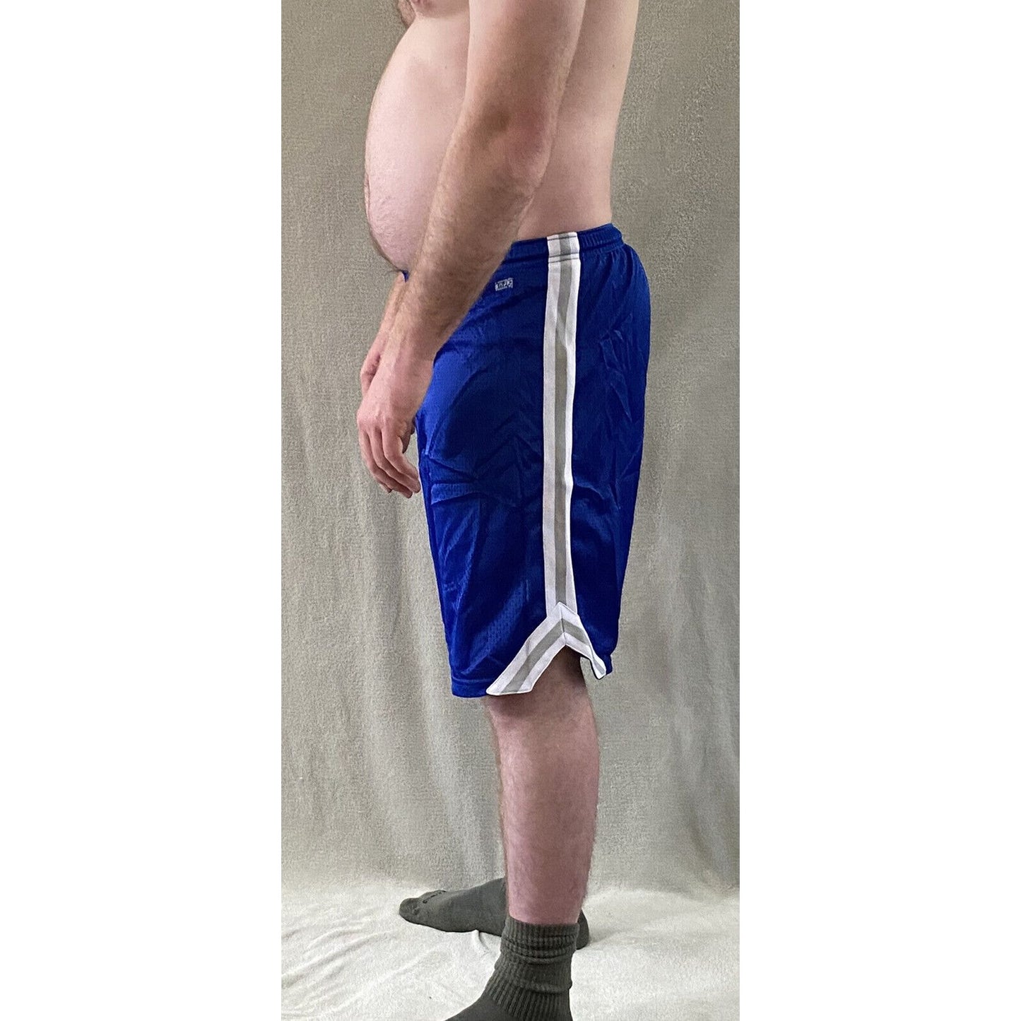 Soffe Men’s Medium Blue Lacrosse Polyester Mesh Shorts