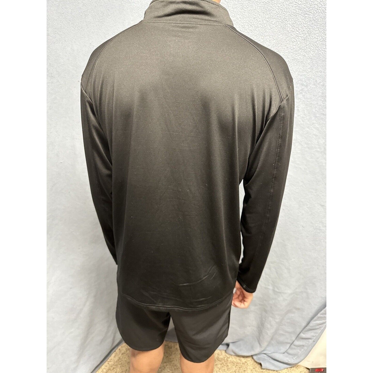 Men’s Black BSN Sports Large Quarter Zip Pullover Vista Ridge High School Soccer