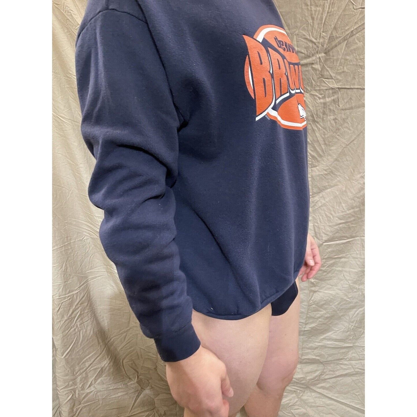 Men's navy blue xl denver broncos CSA pullover sweatshirt