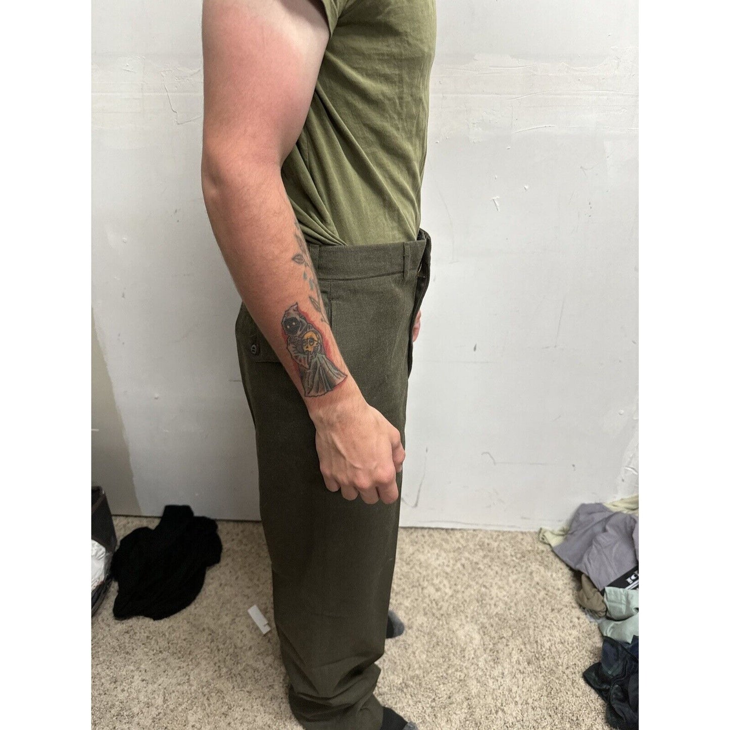 Men’s Jack Threads Medium Olive Green Marine Tshirt Only