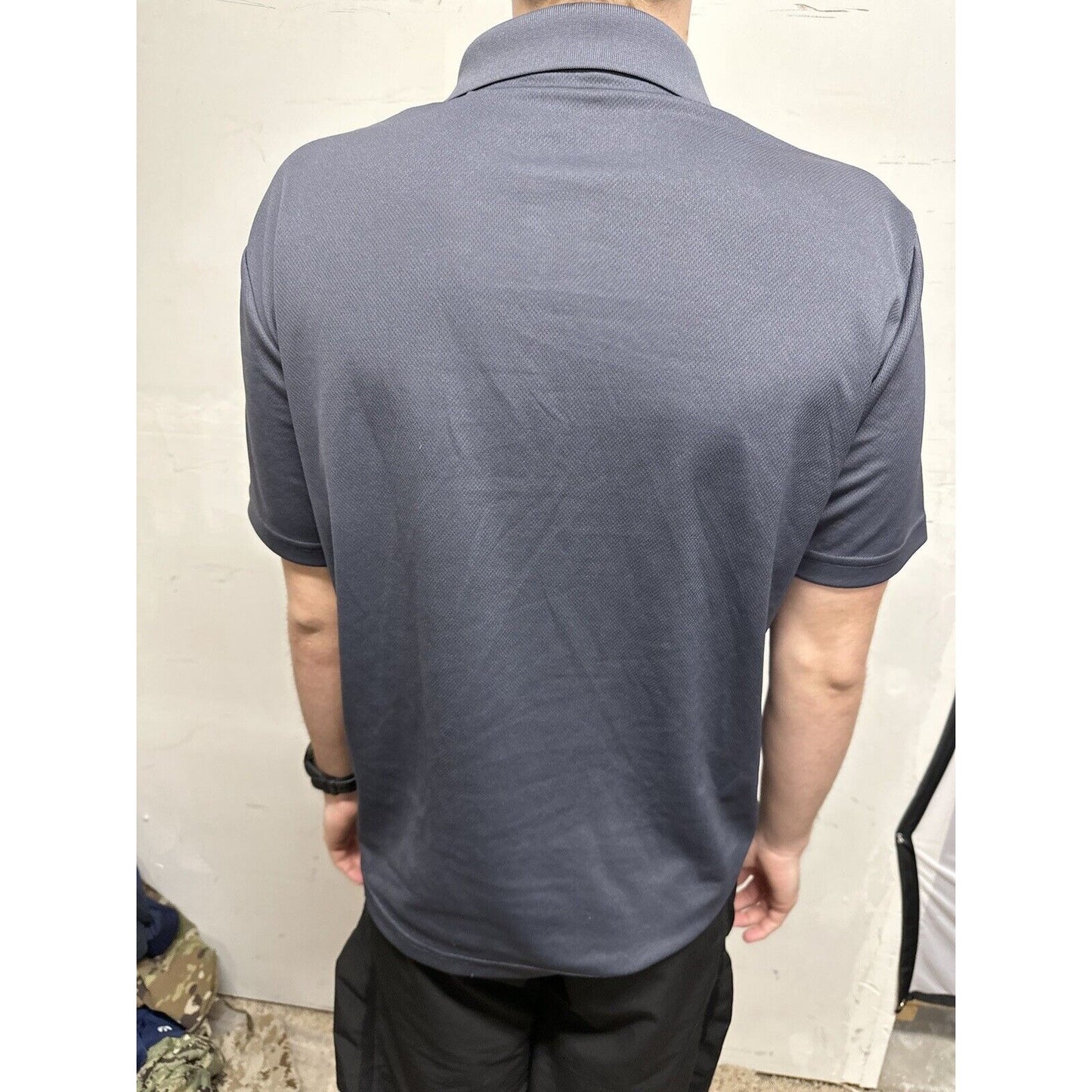 Men’s Gray Sport-tek Medium Short Sleeve Polo Shirt Us Army