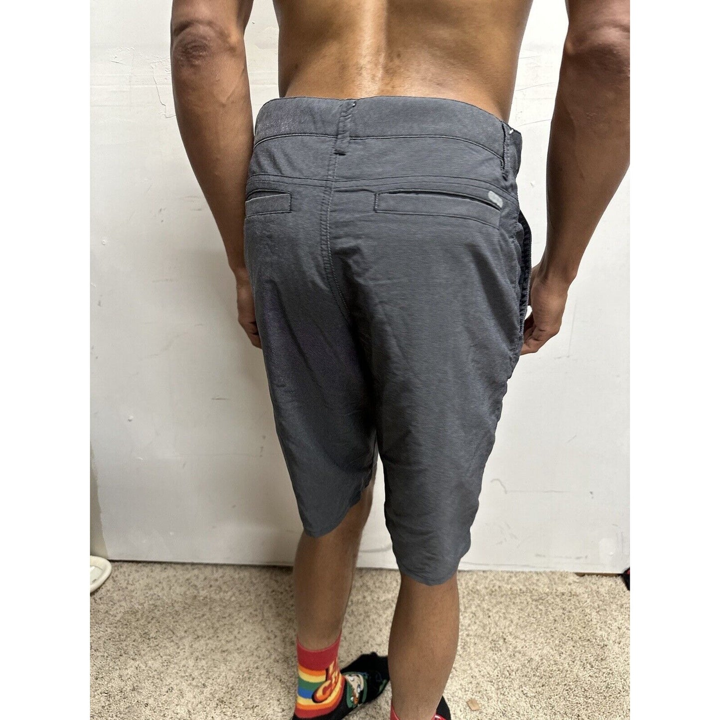 Men’s Next Level Series Tony Hawk Gray Black Size 30 Shorts