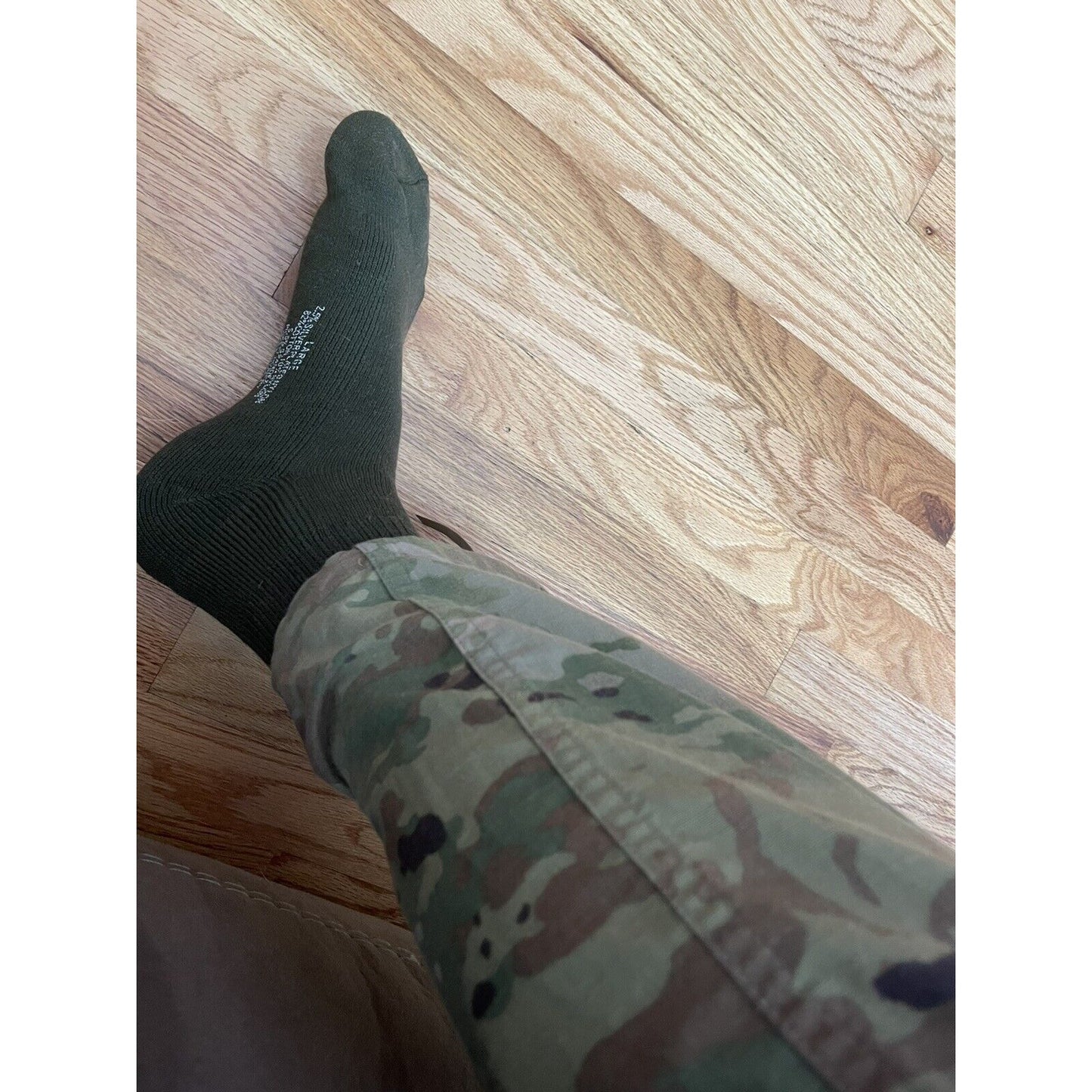 Military Defense Logistics Agency Boot socks XL Olive Green 80% cotton18% nylon