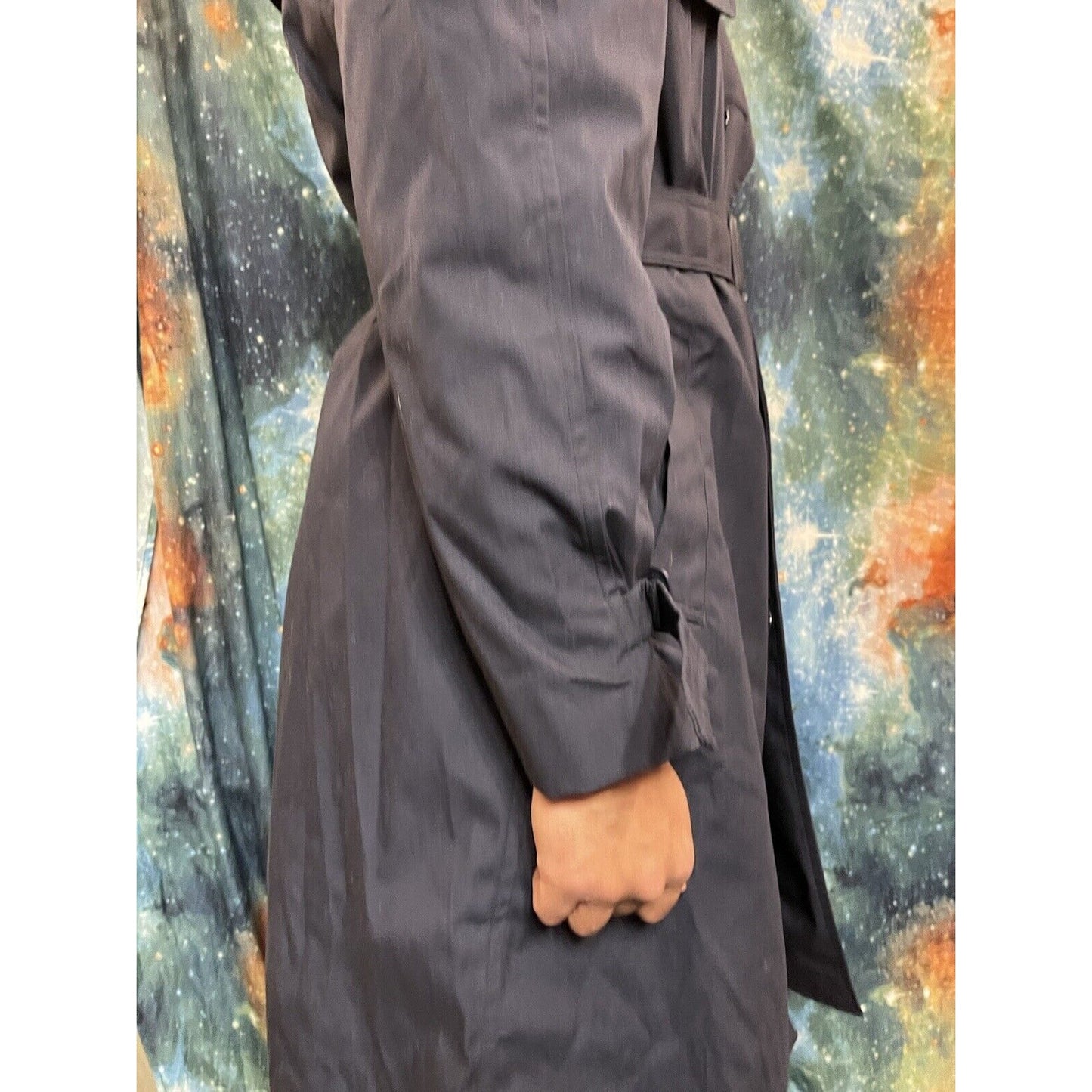 Air Force Dress Blues Trenchcoat with liner 40R Dark Blue