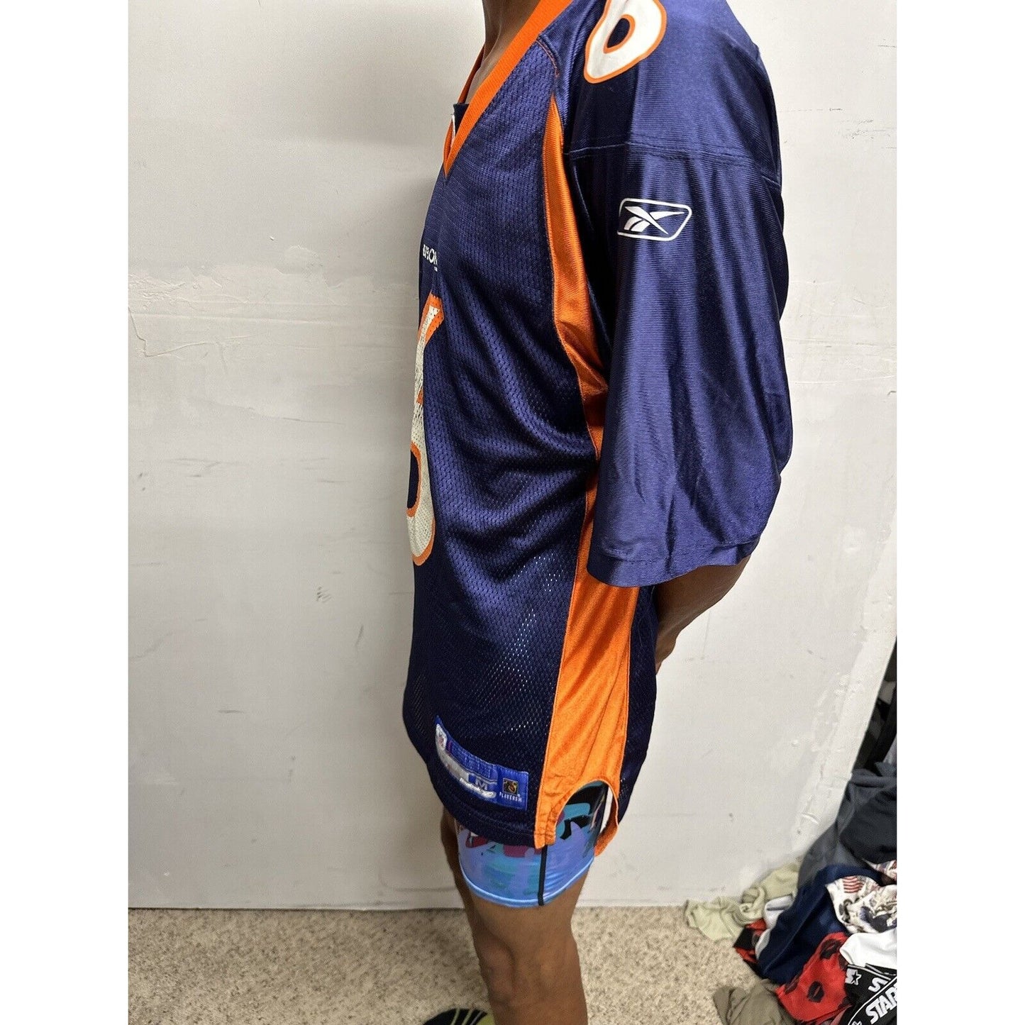 Men’s Reebok NFL Equipment Denver Broncos On Field Medium Football Jersey Cutler