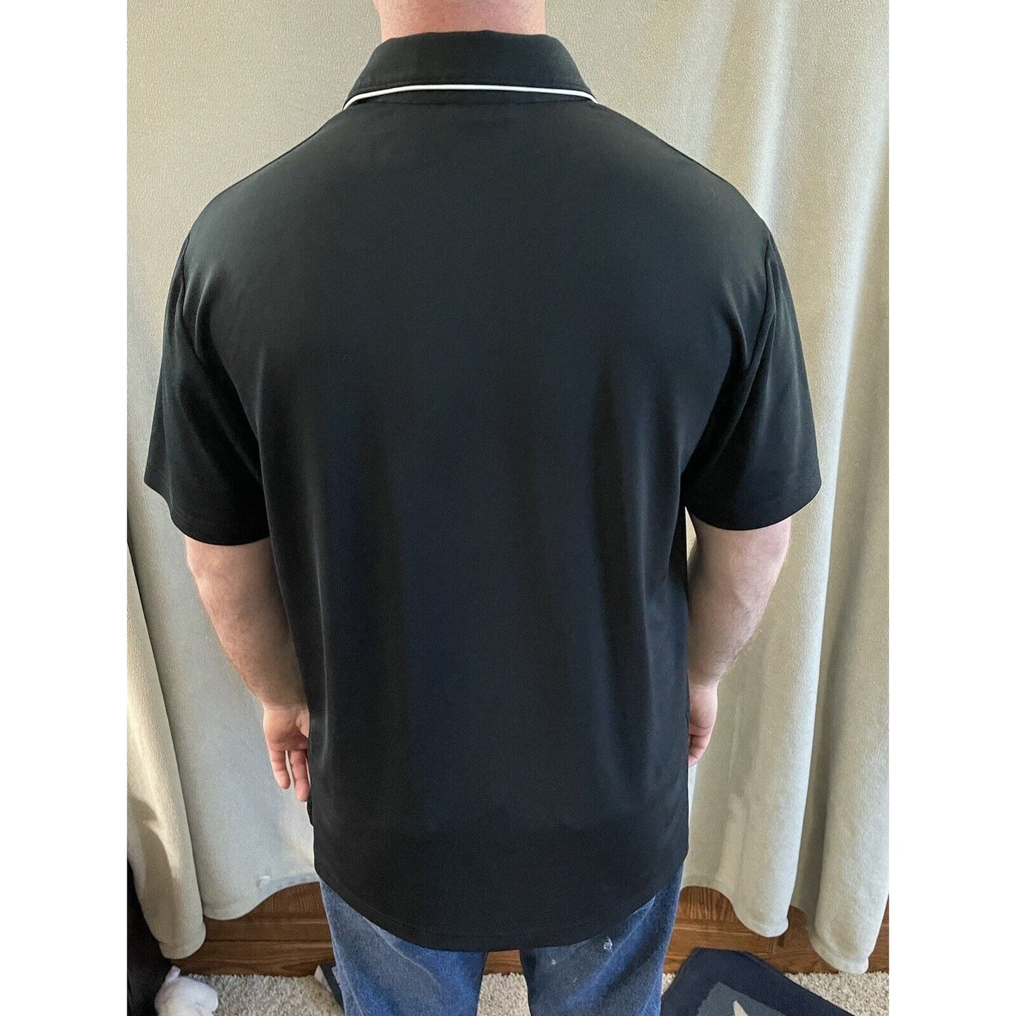 VISTA RIDGE HS Under Armour Loose Heat Gear Black & Gray Men’s Large Polo Shirt