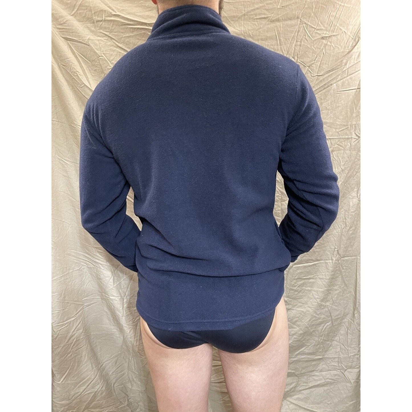 Men's Small Knights Apparel Michigan Wolverines Navy Blue quarter zip pullover