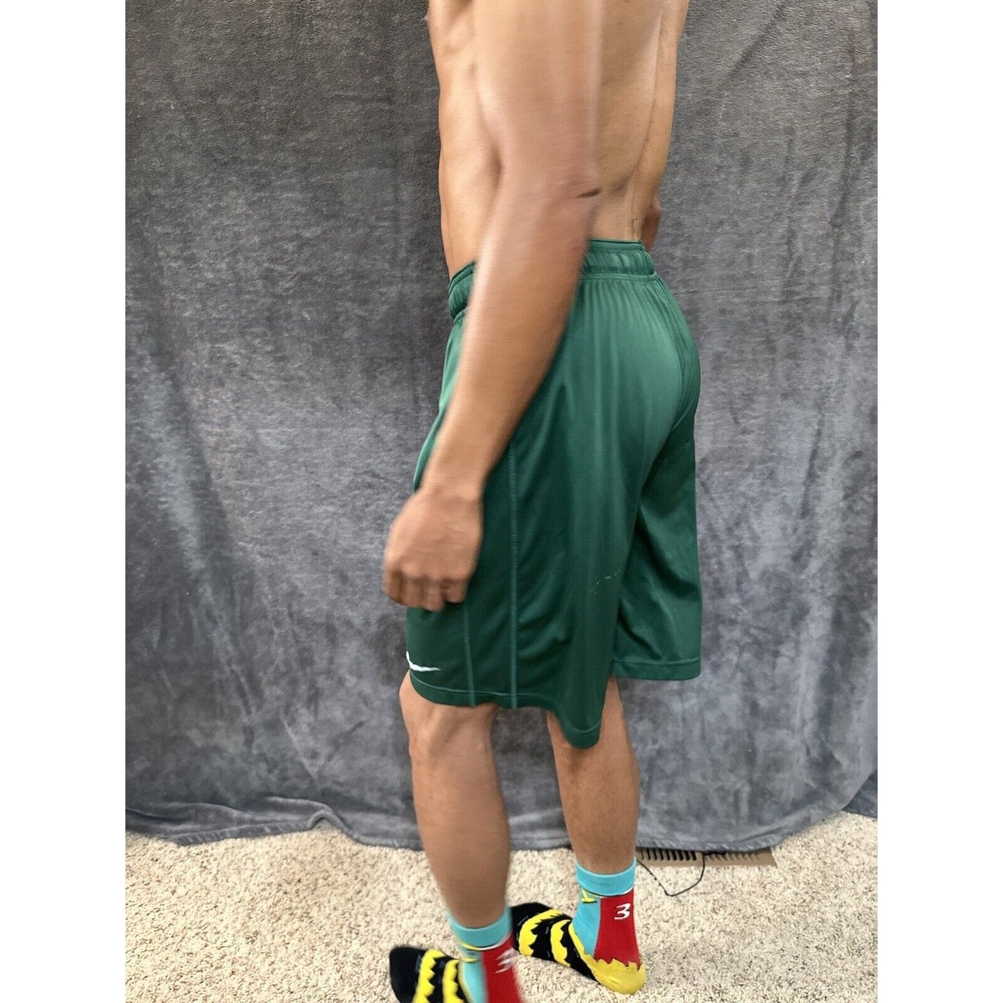 Men’s Green Nike Pine Creek High School Football Athletic Shorts Size Large