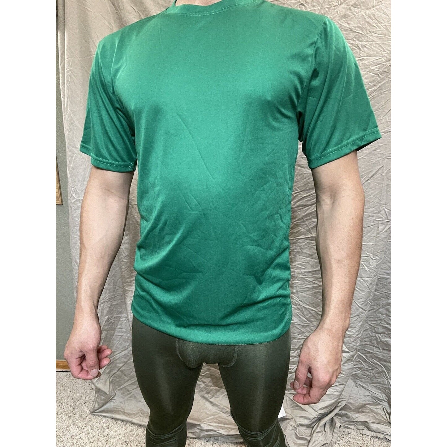 Men's Augusta Sportswear Moisture Management Athletic shirt Green adult Medium