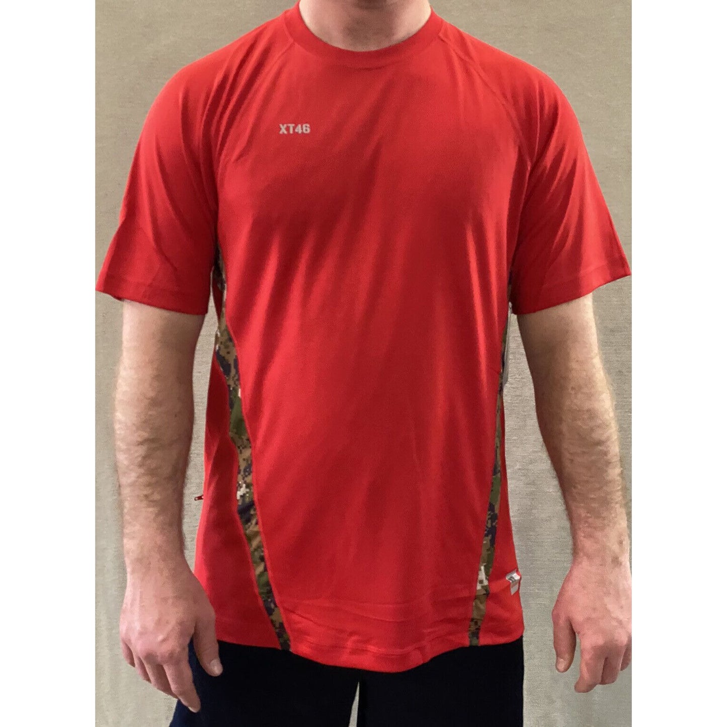 Soffe Extreme Training XT46 Men’s Medium Red Camo Military Polyester Shirt NWT