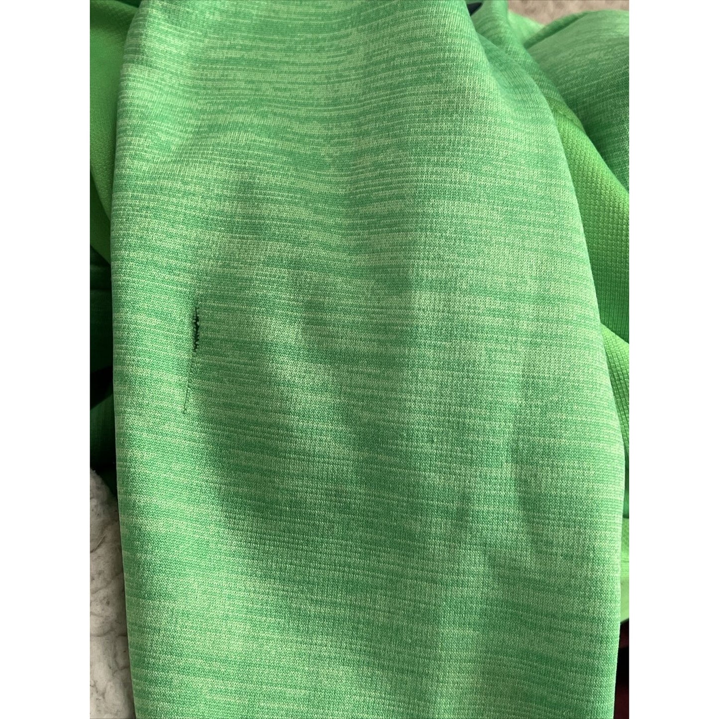 Under Armour Lime Green Lightweight Fleece Jacket Men’s Small