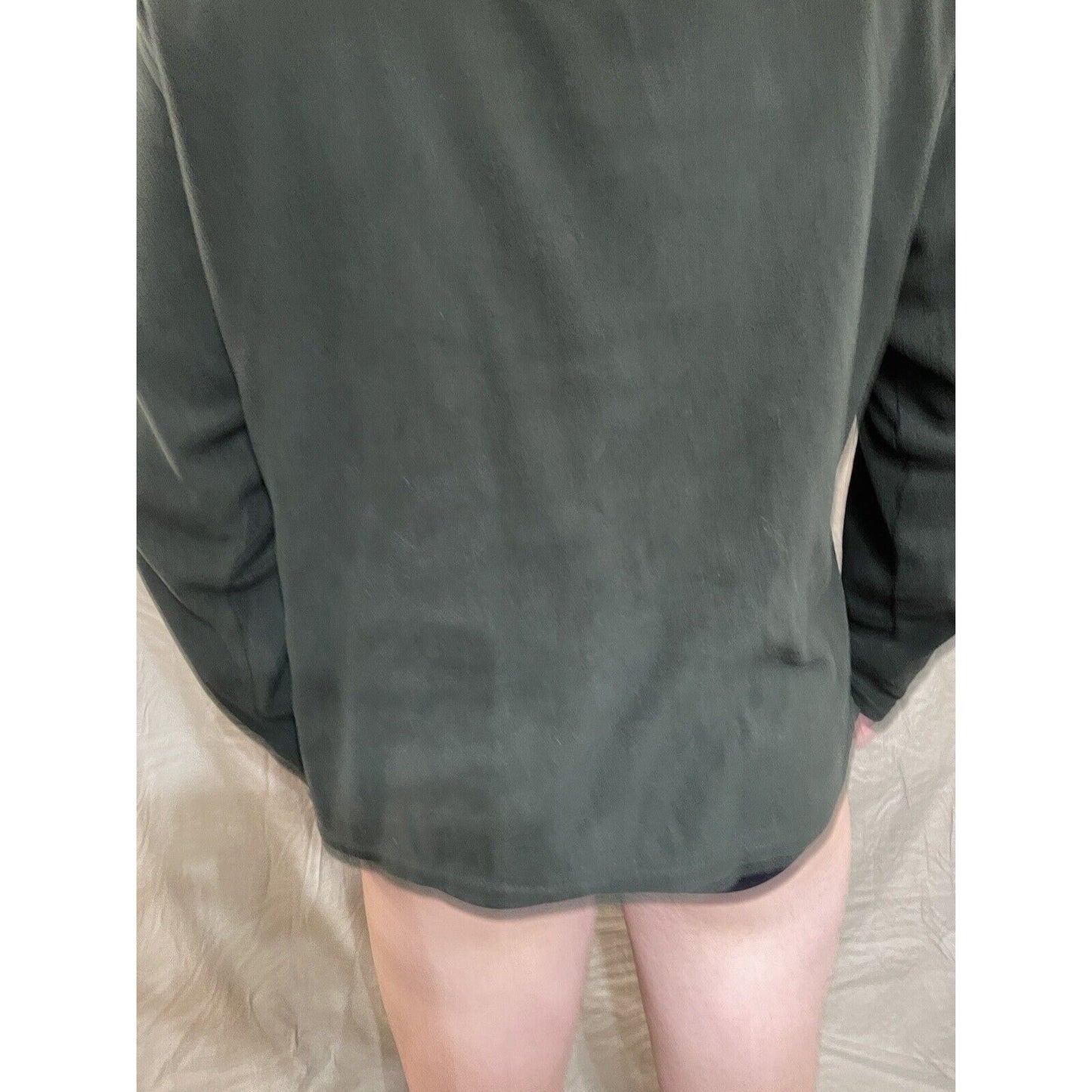Men's Habit Large quarter zip pullover sweatshirt green