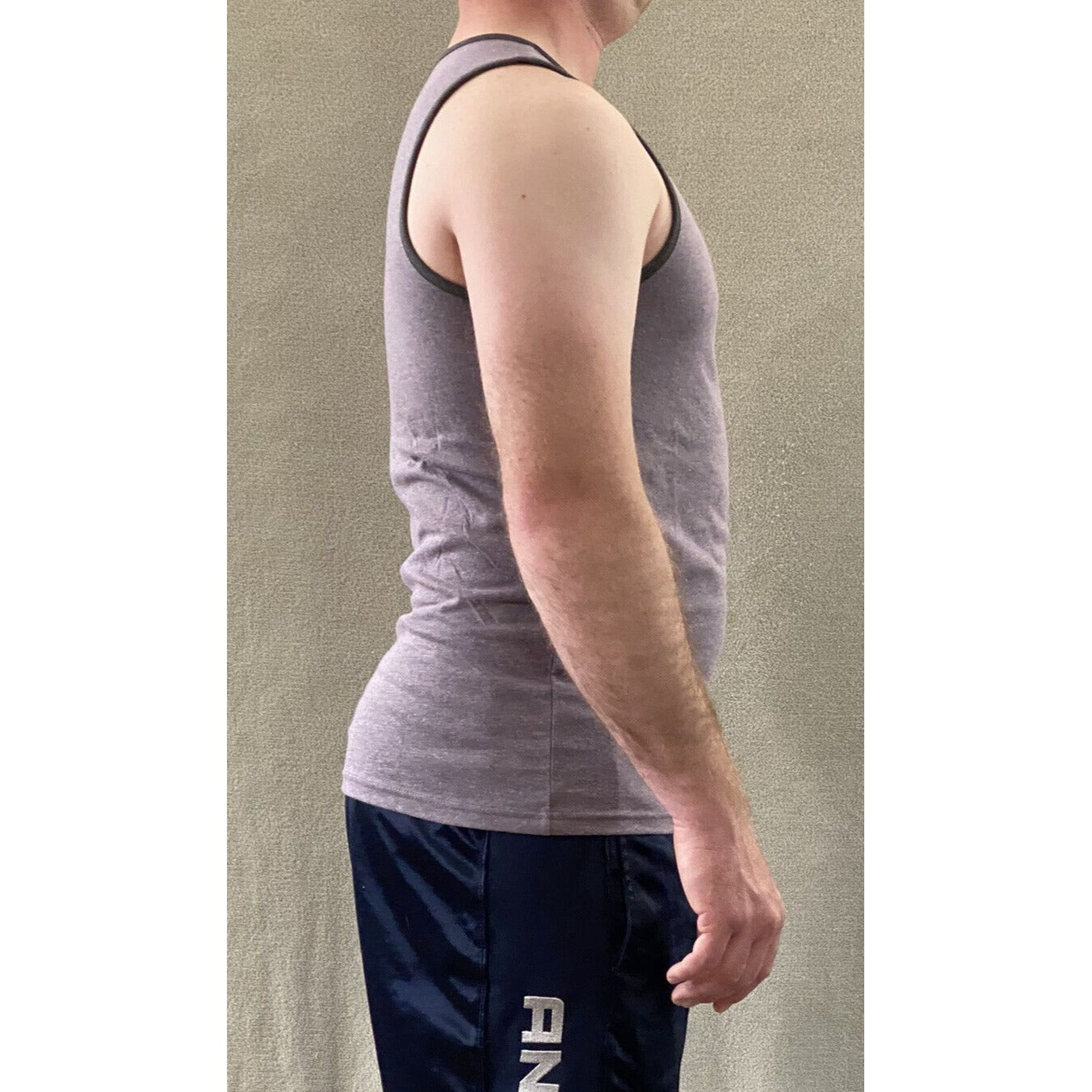 Urban Pipeline Ultimate SuperSoft Men’s Medium Purple & Gray Muscle Tank Top New