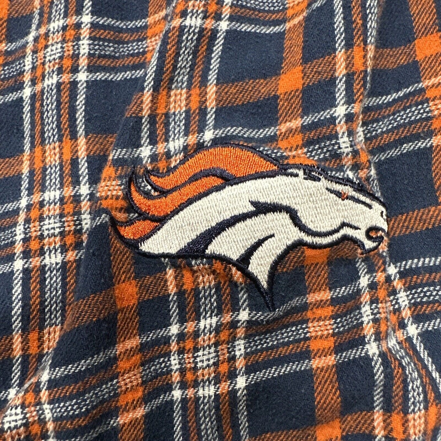 Men’s Plaid NFL Team Large Denver Broncos Pajama Pants Lounge Sleepwear