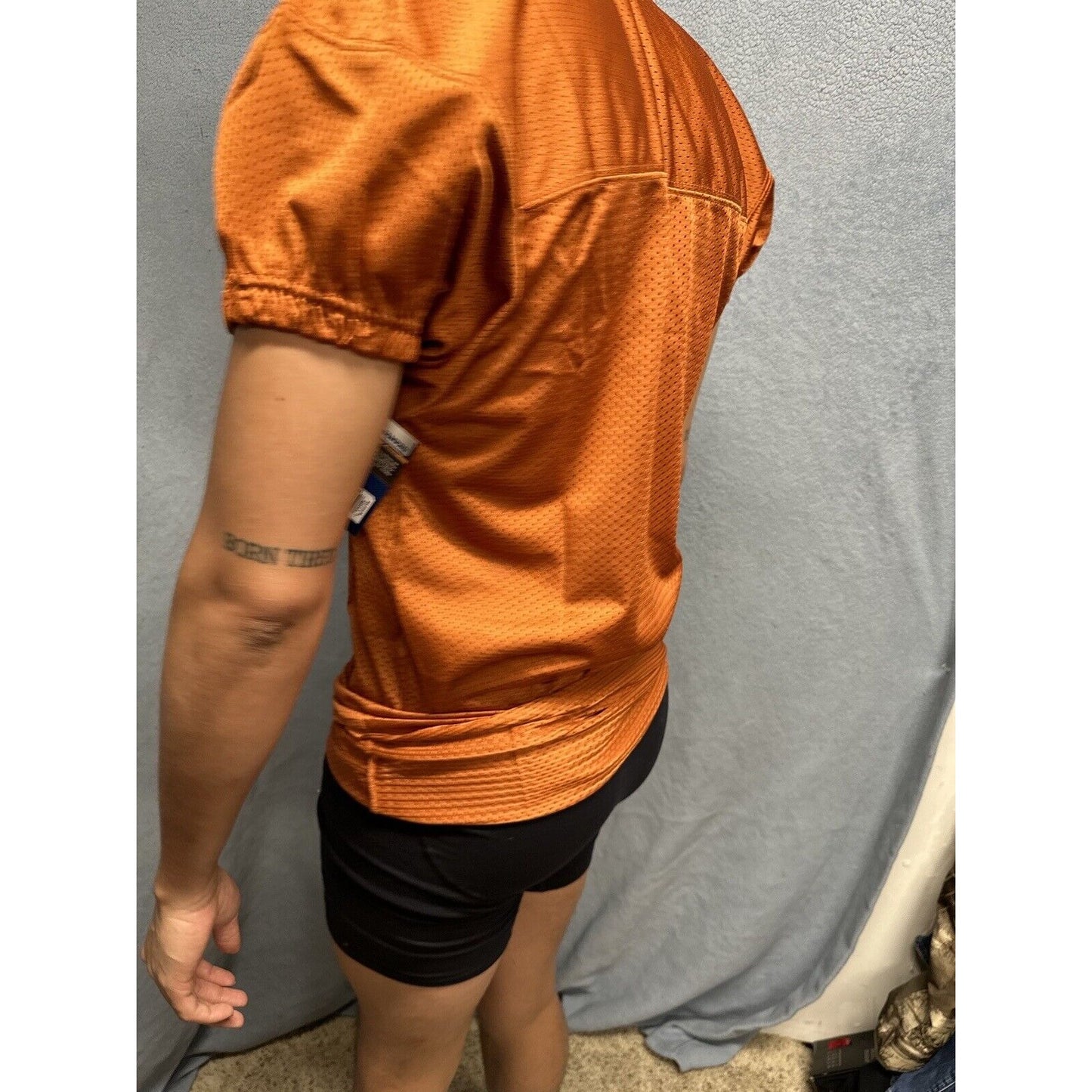 Champro Adult Audible Football Game Jersey TEXAS ORANGE MD