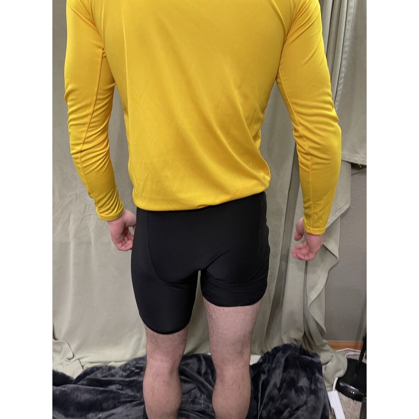 Men’s Nike Hawler Soccer Jersey Long Sleeve Yellow Medium