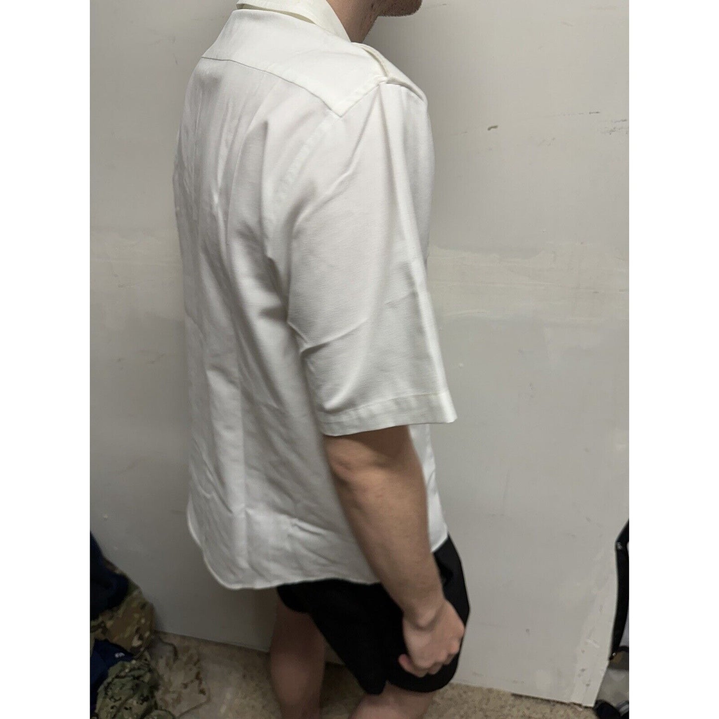 Army Men’s 16c Short Sleeve Button Up White Uniform Shirt