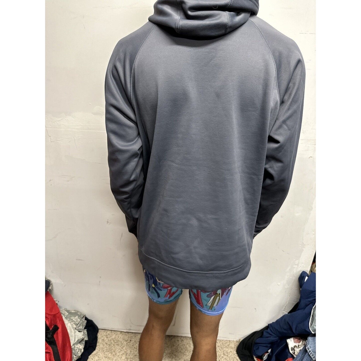 Men’s Panther Softball Gray Hoodie Pullover Large