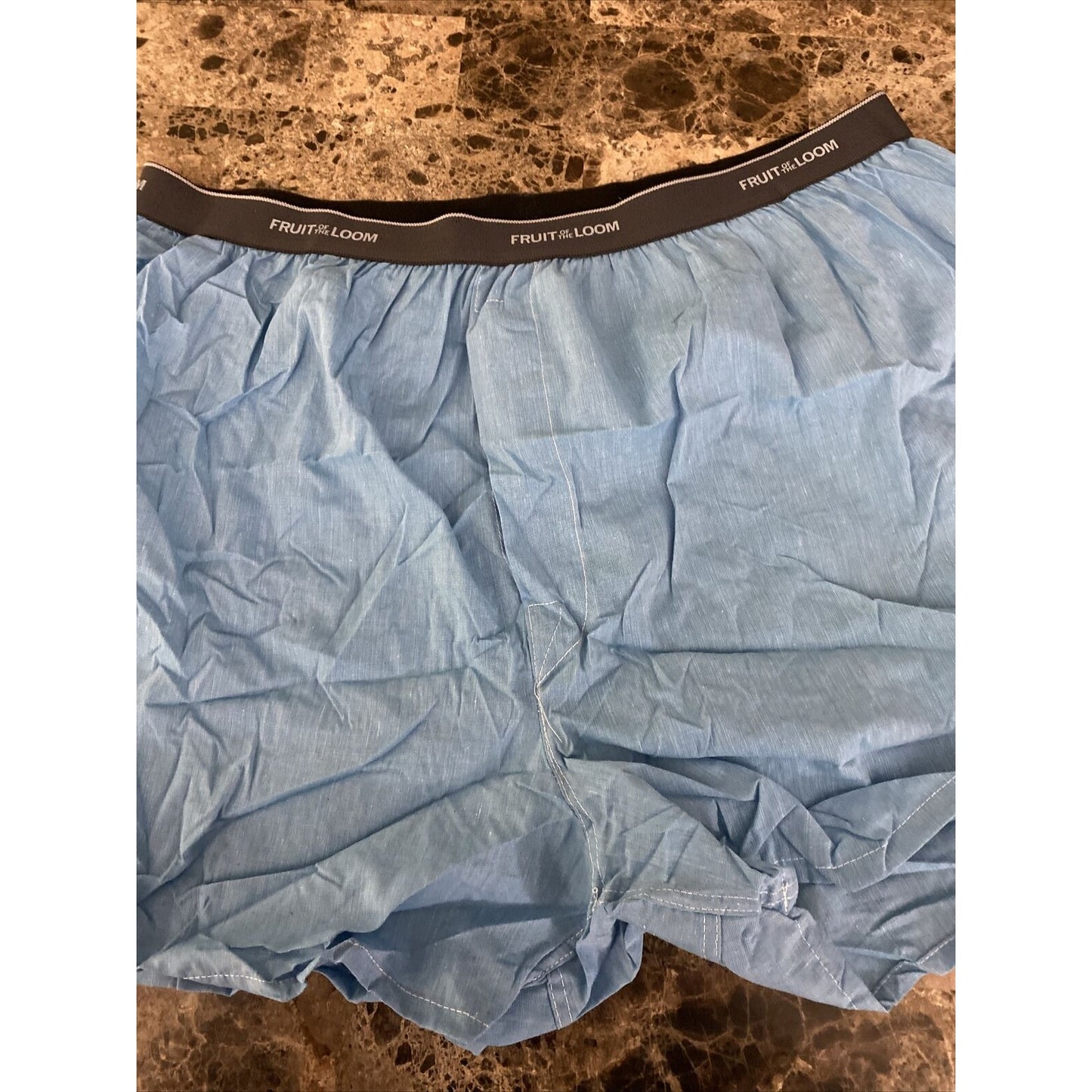 Fruit Of The Loom Men’s XL Sky Blue Cotton-blend Boxer Shorts New