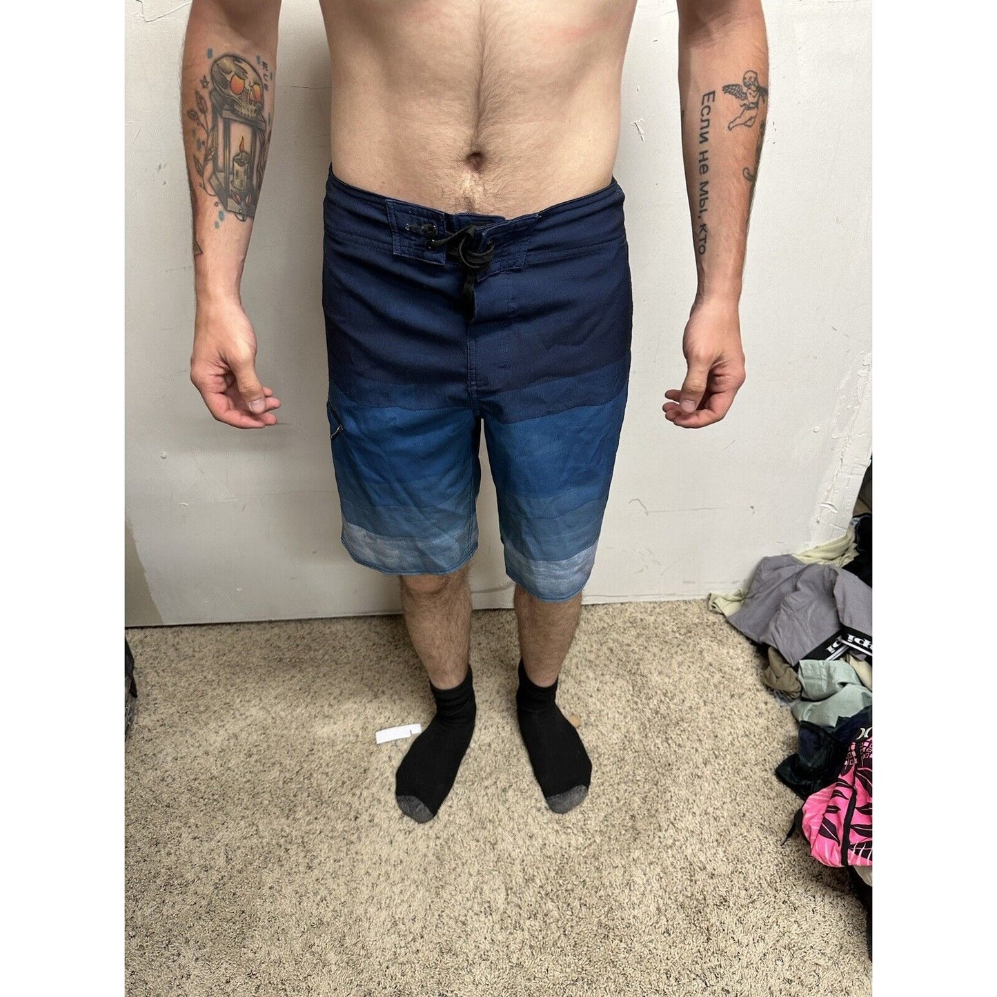 Men’s Size 29 O’Neill Board Shorts Bathing Suit Trunks Blue