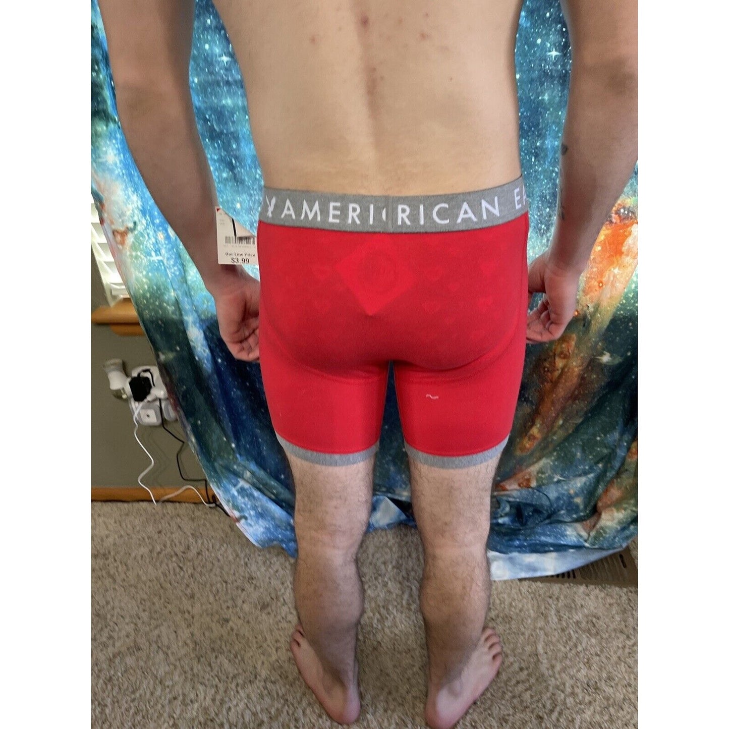 men's red american eagle compression shorts small New And Unworn