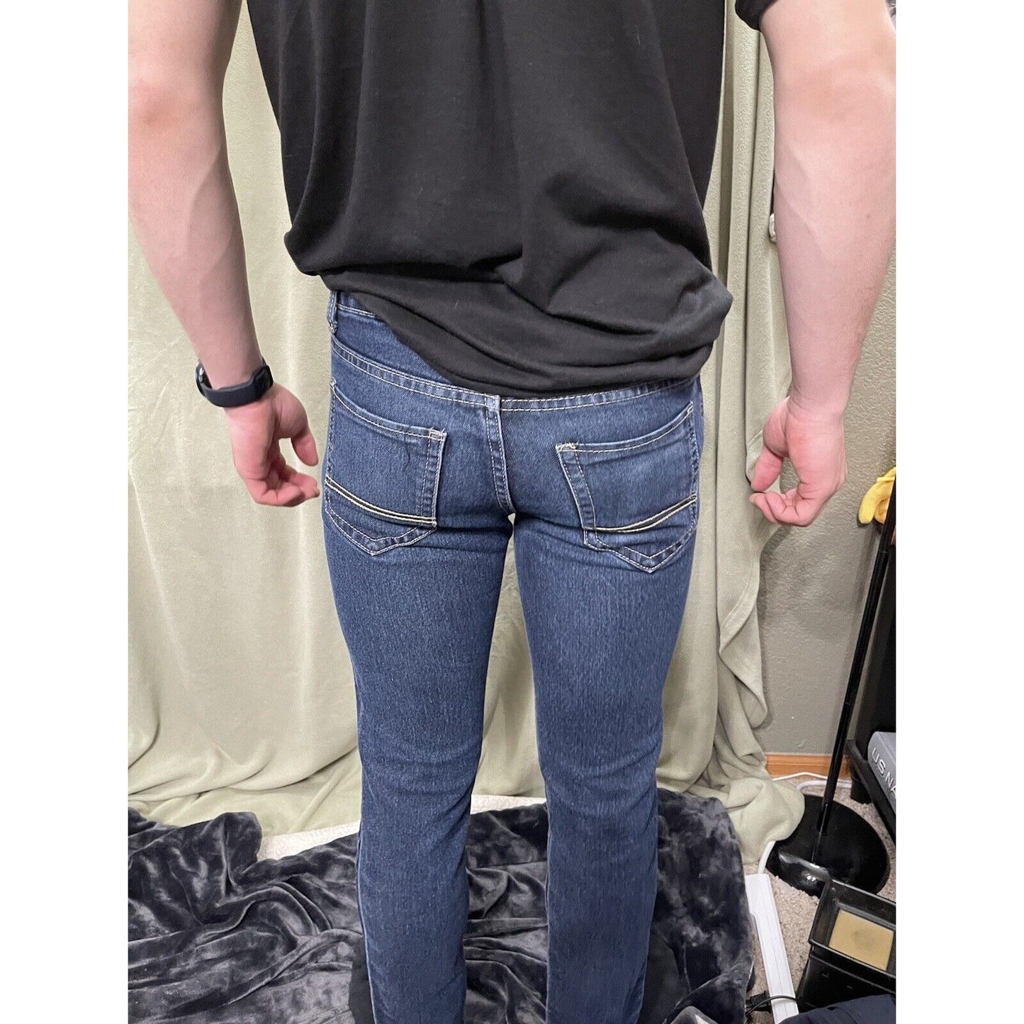 men 30 x 30 WT02 New York Tru Fit straight jeans blue