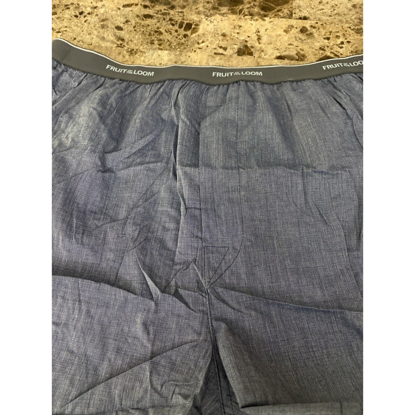 Fruit Of The Loom Men’s XL Slate Blue Cotton-blend Boxer Shorts New