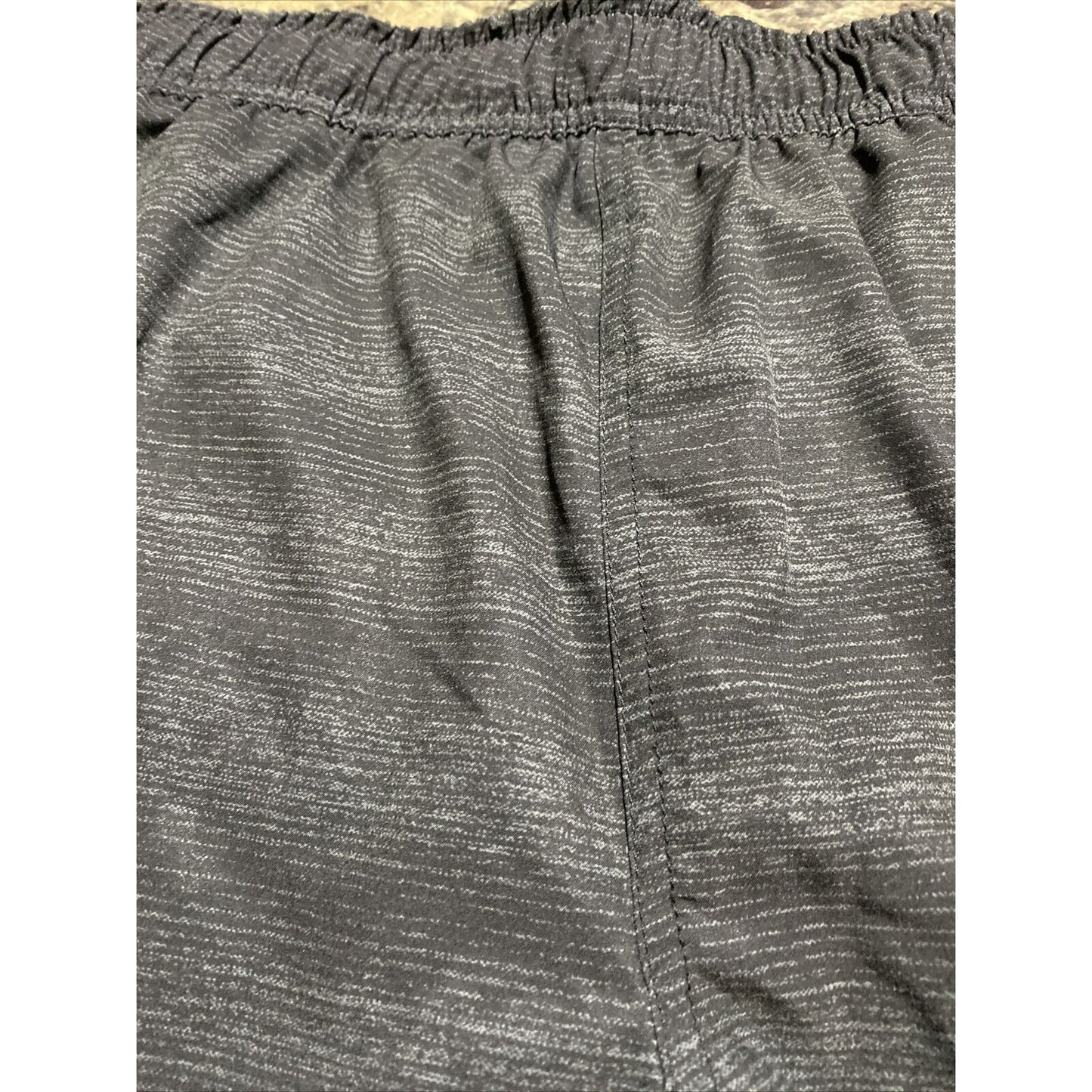 Speedo Men’s Large Black Stripes Polyester-spandex Swim Shorts