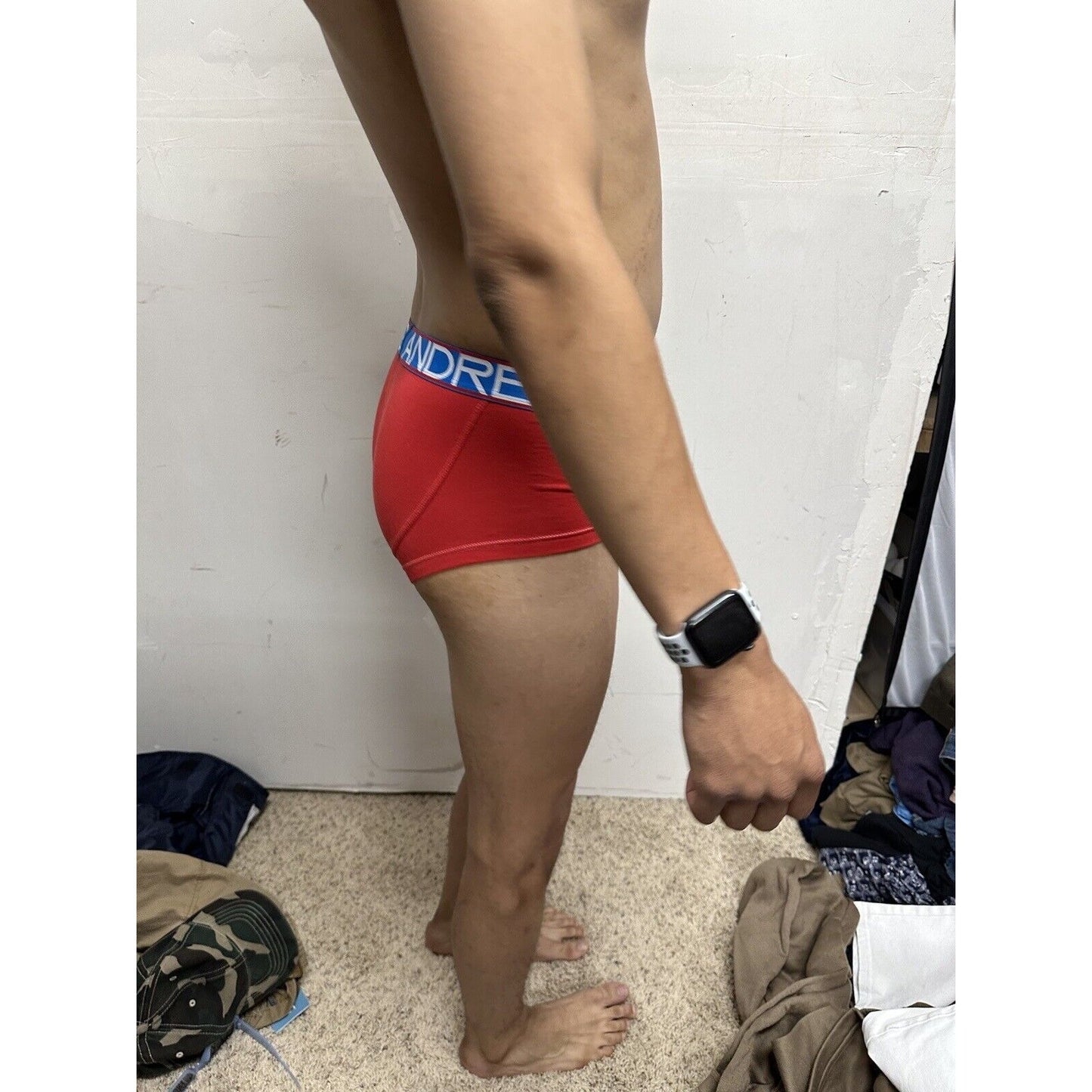 Andrew Christian Small Red Cool Flex Briefs