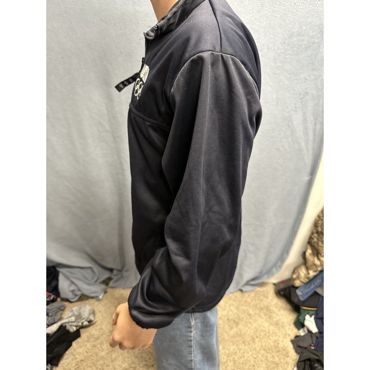 Men’s Dark Blue US Olympic Committee Fill Zip Large Jacket Polyester
