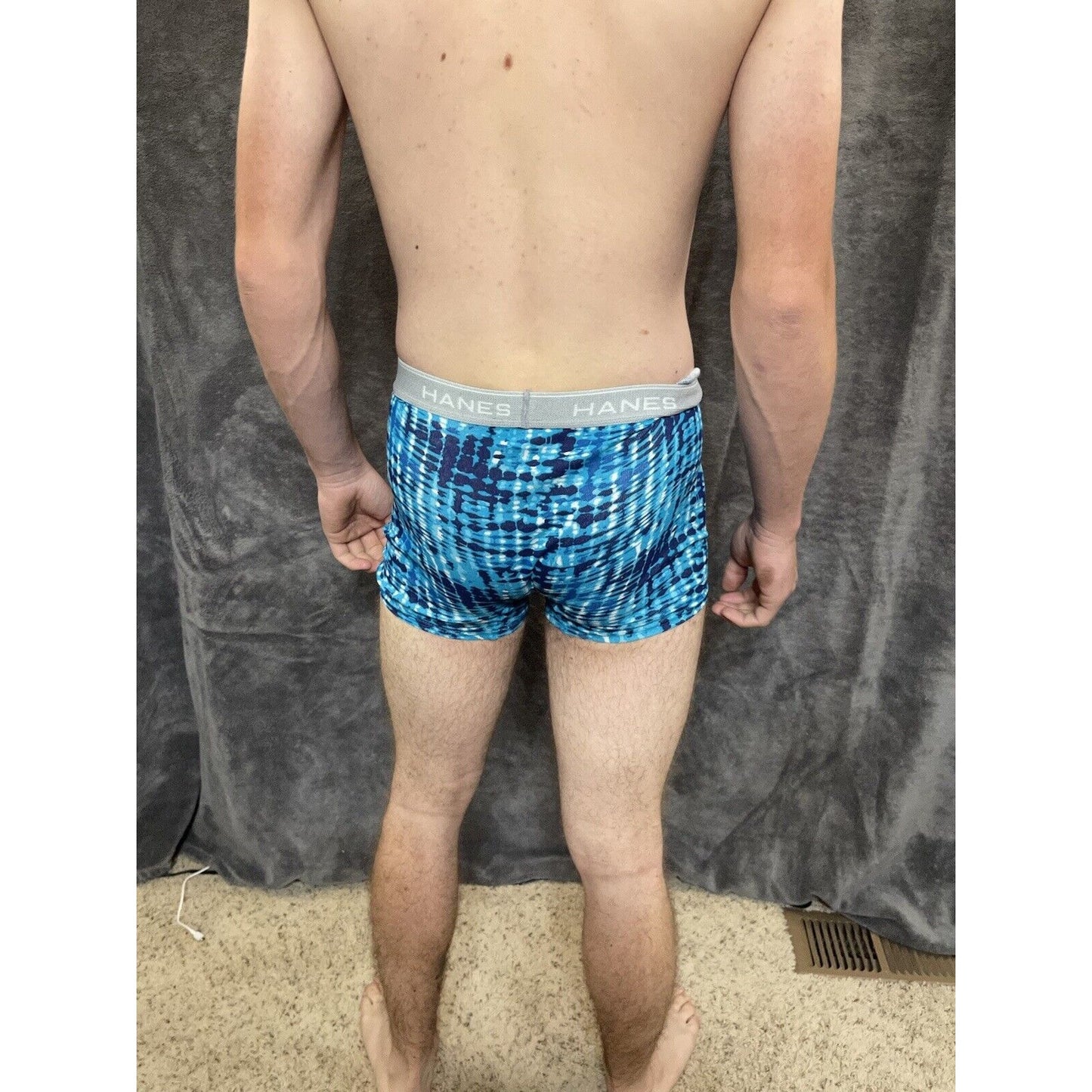 boy's XL hanes aqua blue boxer brief