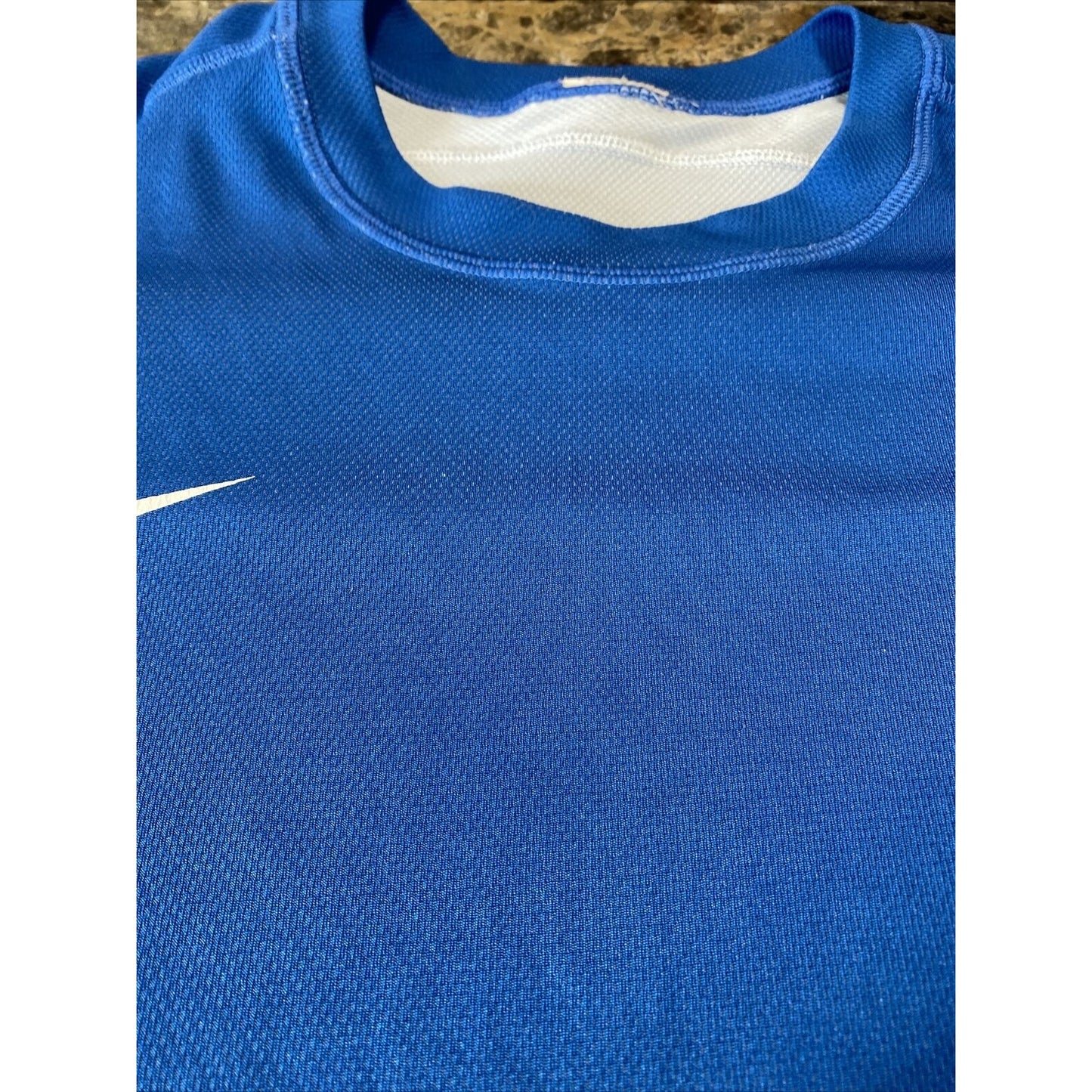 NIKE DRI-FIT Men’s Large Blue Athletic Gym Training Polyester Shirt (no Tags)