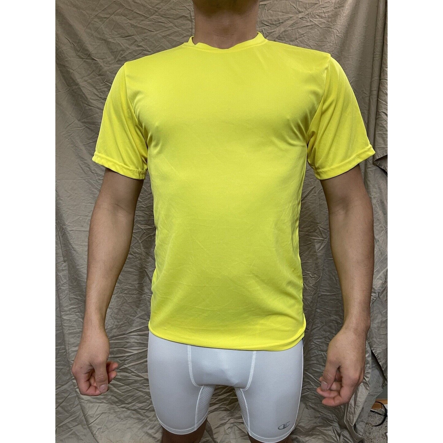 Men's Augusta Sportswear Moisture Management Athletic shirt Yellow Small