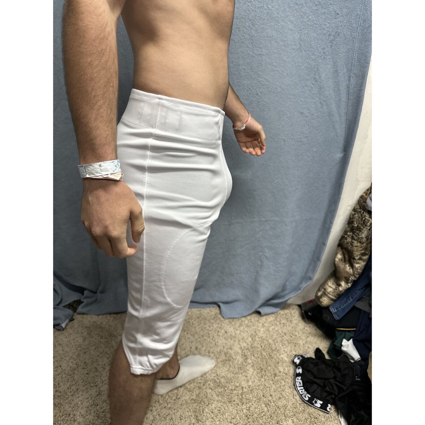 Champro Touchback Non-Integrated (No Pads) Football Pants Adult Medium White