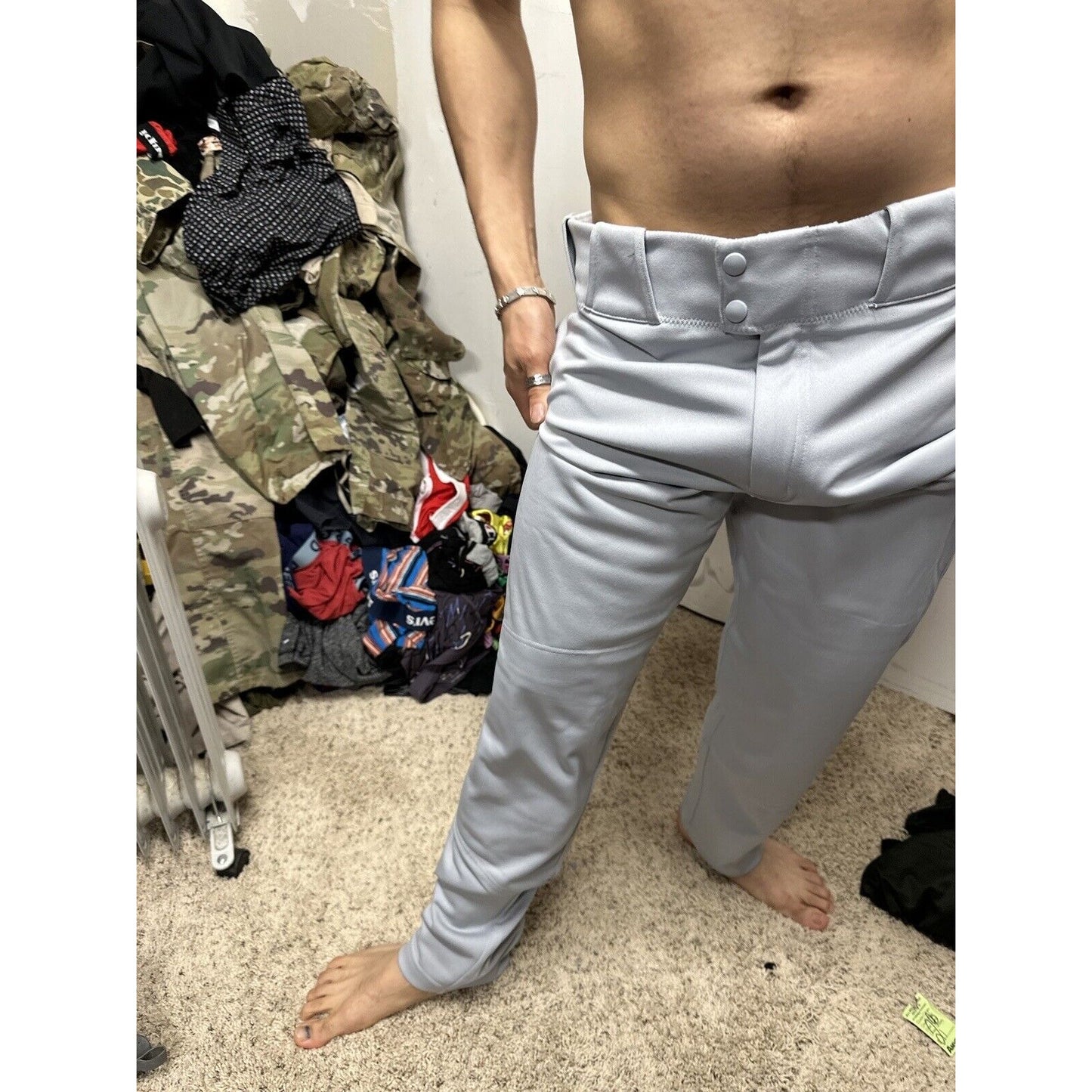 Men’s Nike Team Grey Baseball Pants Engineered Large