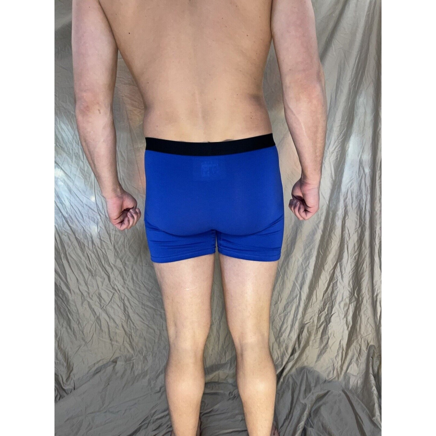 men's blue innersy weekly medium 5% spandex boxer brief