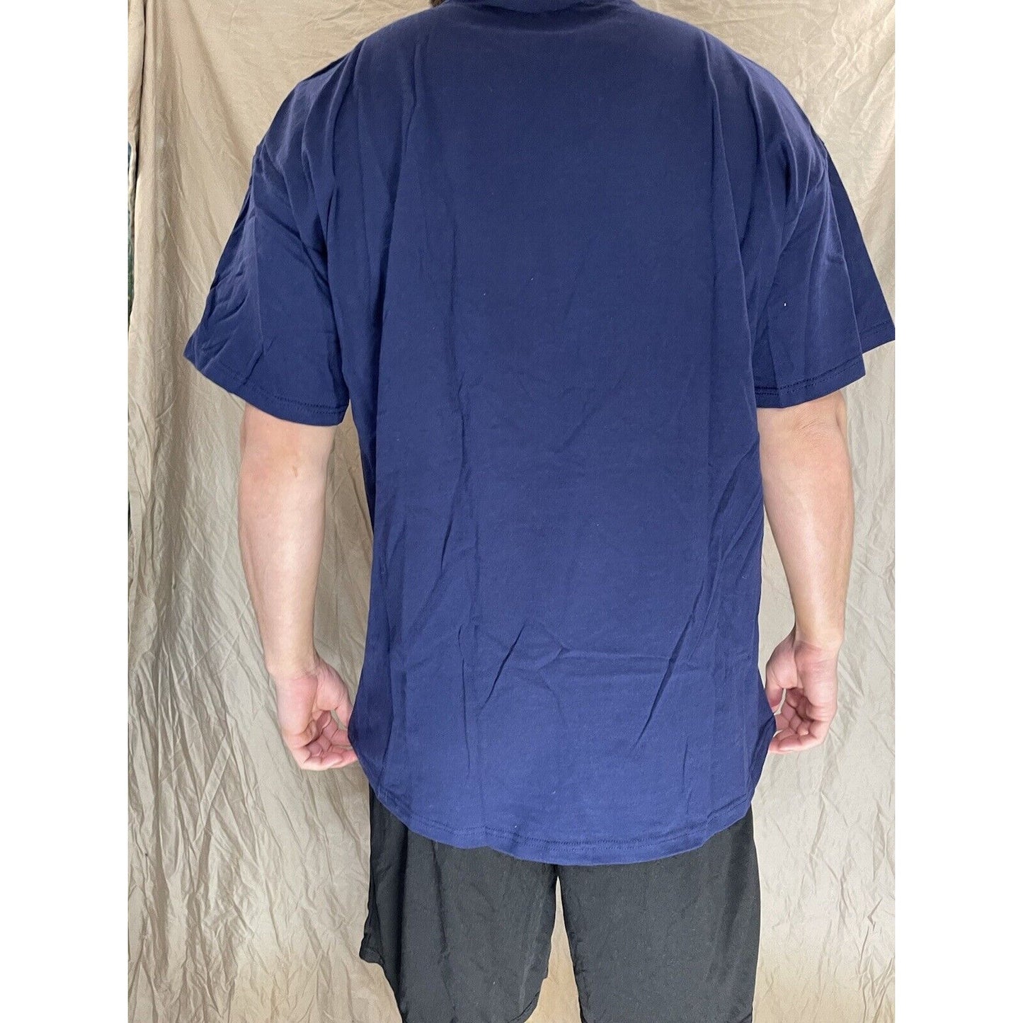 men's navy blue air force short sleeve t-shirt 2XL