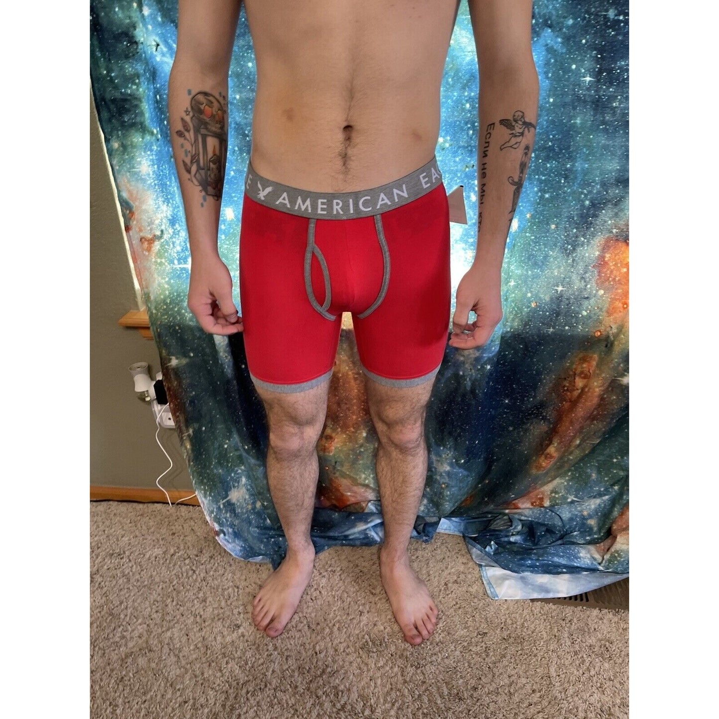 men's red american eagle compression shorts small New And Unworn