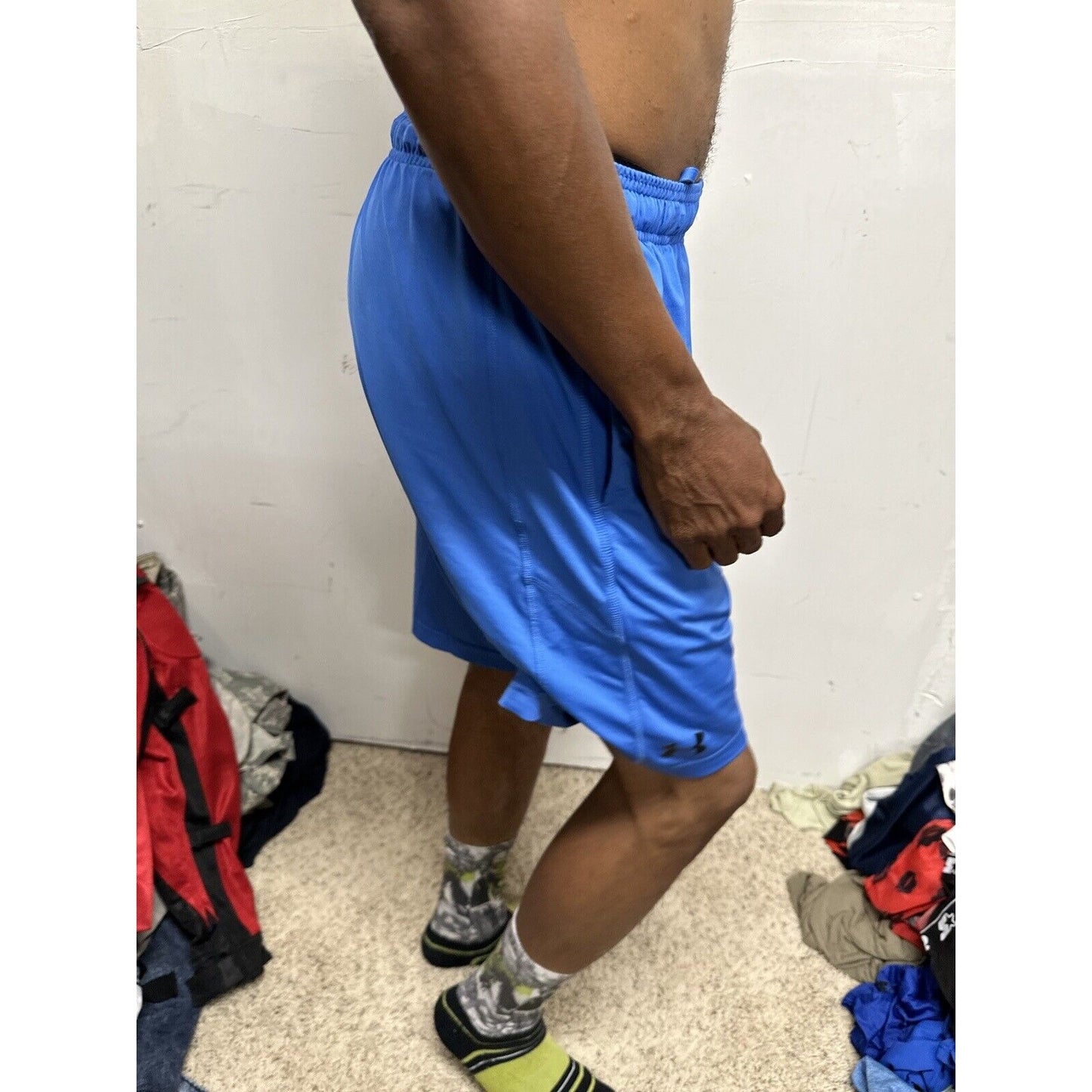 Men’s Blue Loose Small Under Armour Athletic Shorts With Pockets
