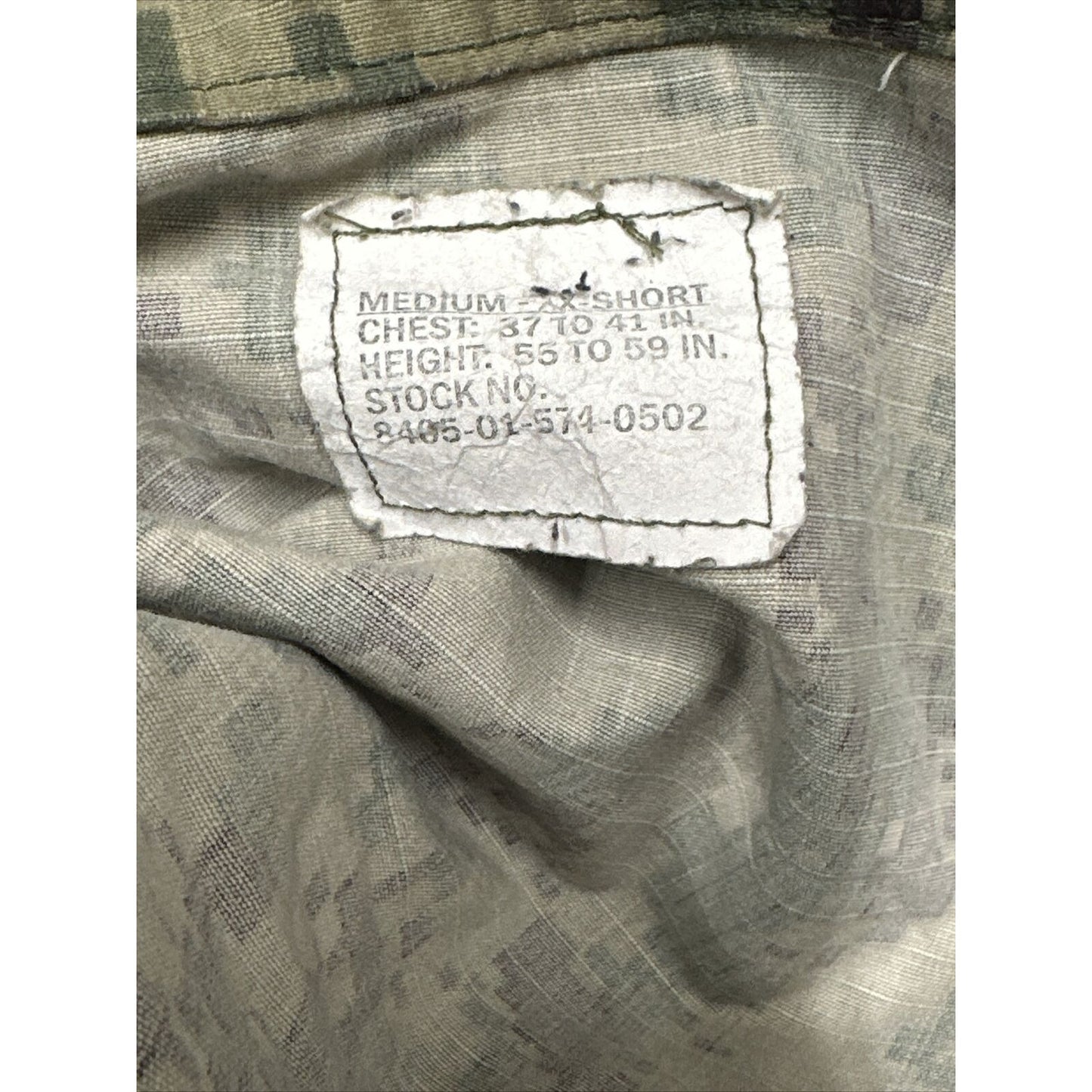 Men’s US Navy Medium XX-Short Camo Top Uniform Blouse