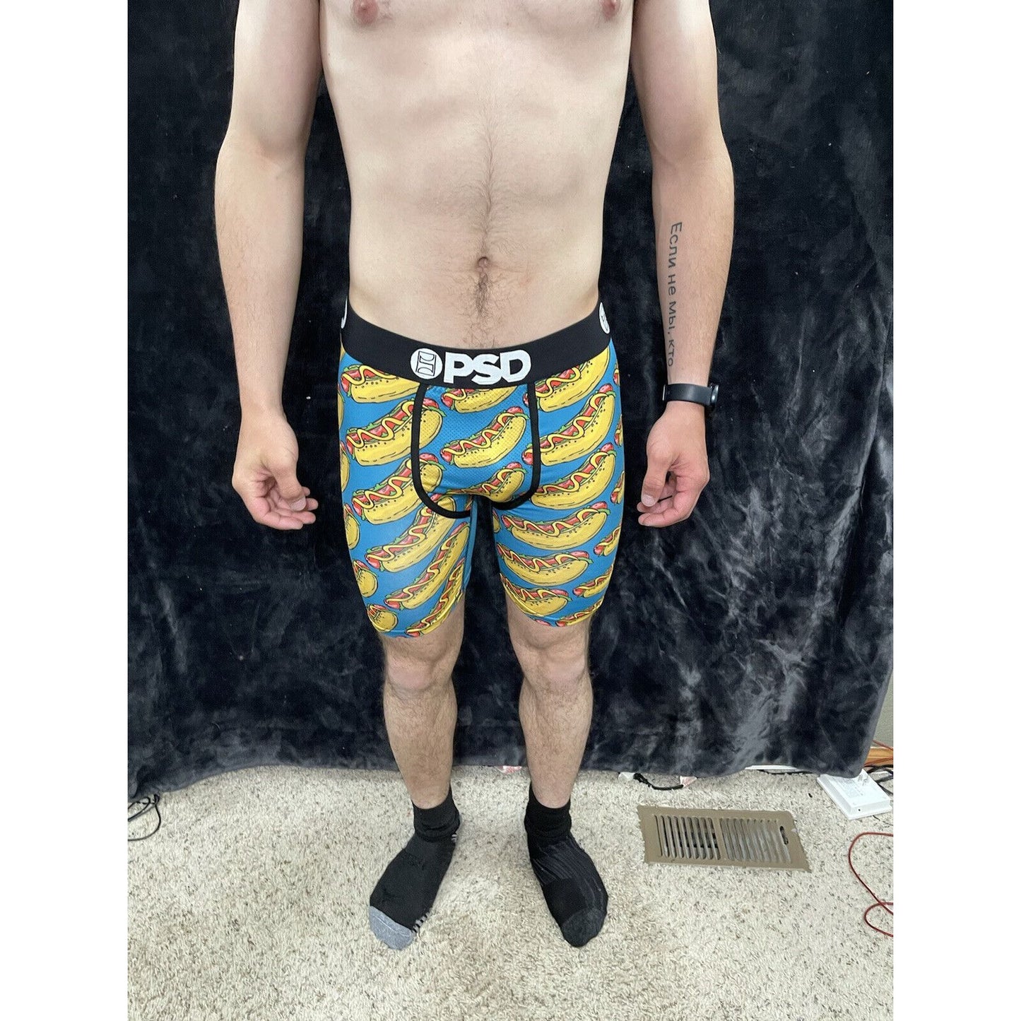 PSD Men's Size Medium Hot Dog Boxer Brief Underwear New