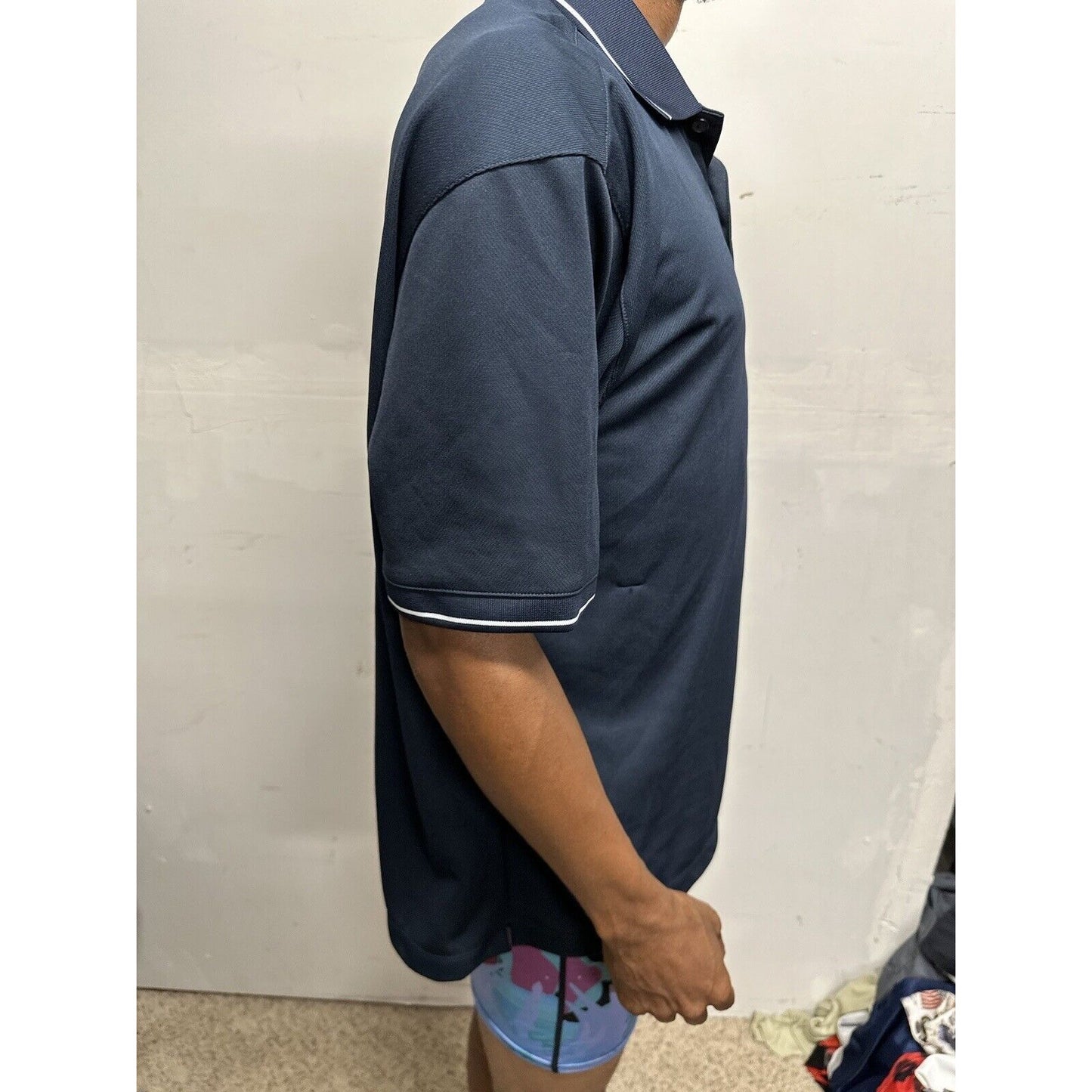Men’s Dark Blue Nike Golf Large Polo Shirt VR-59 Texas Flying Plane