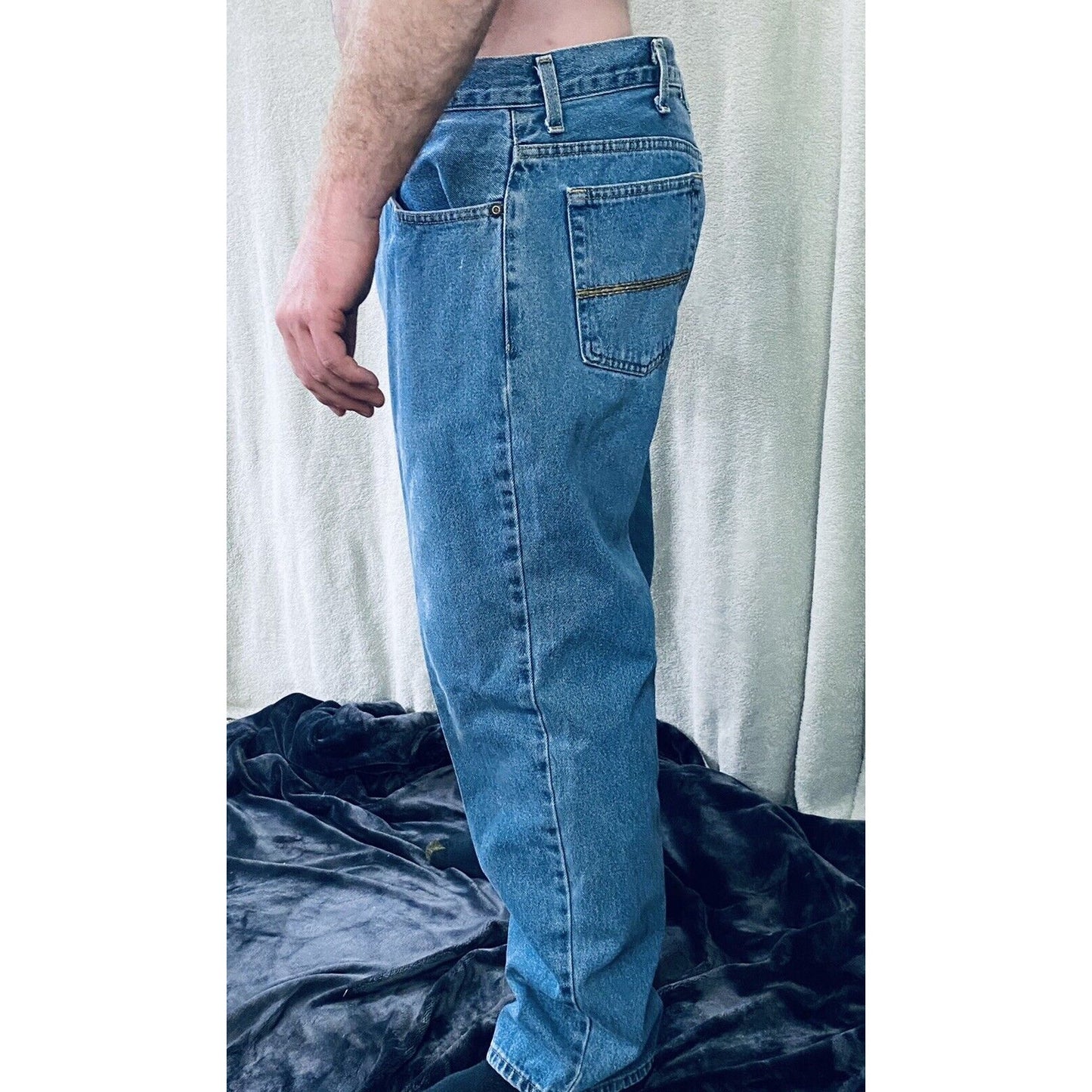Outdoor Life Relaxed Men’s Blue Denim Jeans 38X30