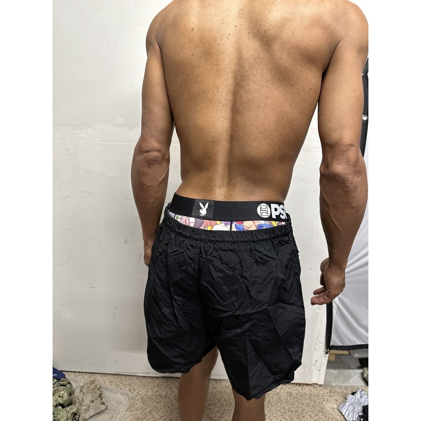 Men’s Army Pt Shorts Black Older Style Fits Like Large