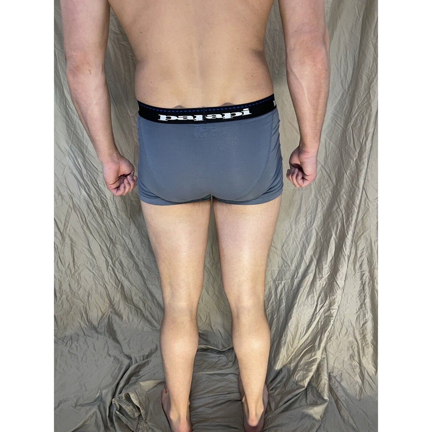 men's papi gray small trunk style boxer brief