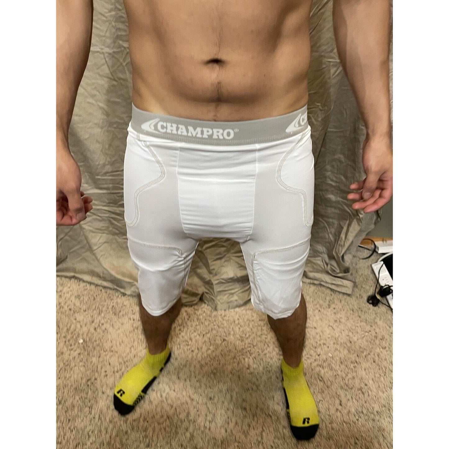 Champro white adult medium football compression girdle
