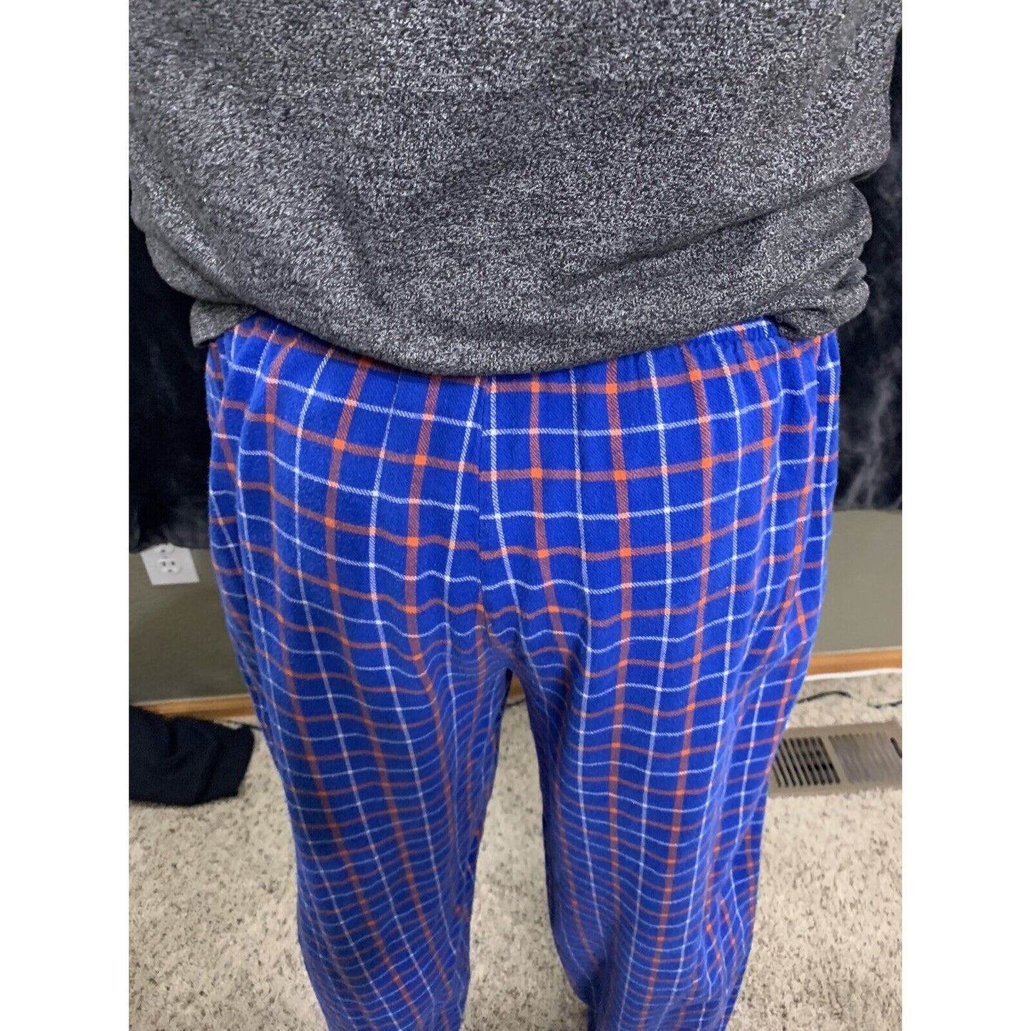 Sideline Apparel Men's NCAA UF Florida Gators Plaid Flannel Sleepwear Pant M
