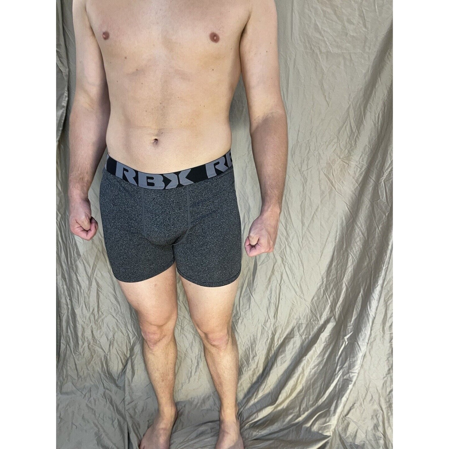 men's RBX Dark gray large compression boxer briefs